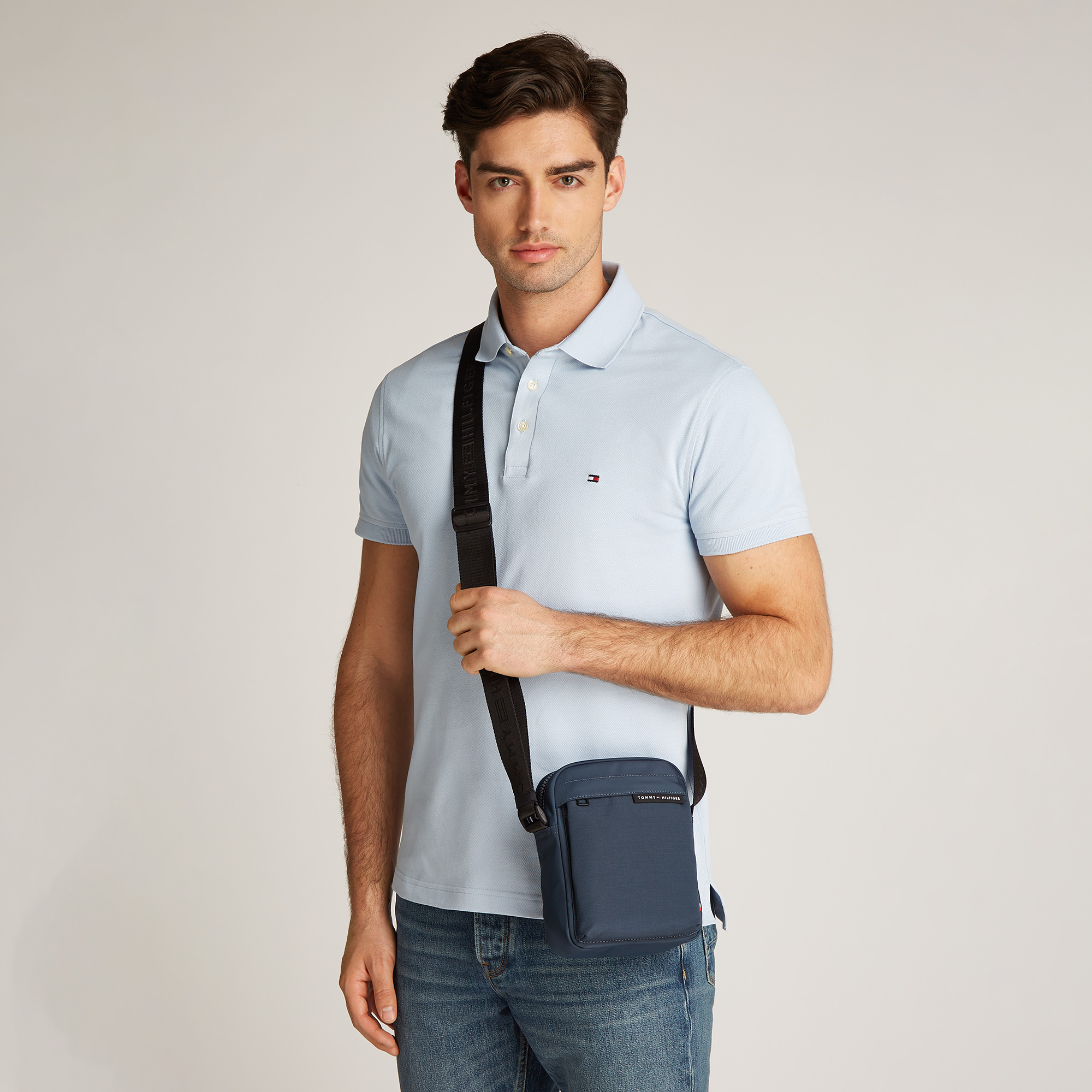 Tommy Hilfiger Element Repreve Mini Erkek Gri Çapraz Çanta