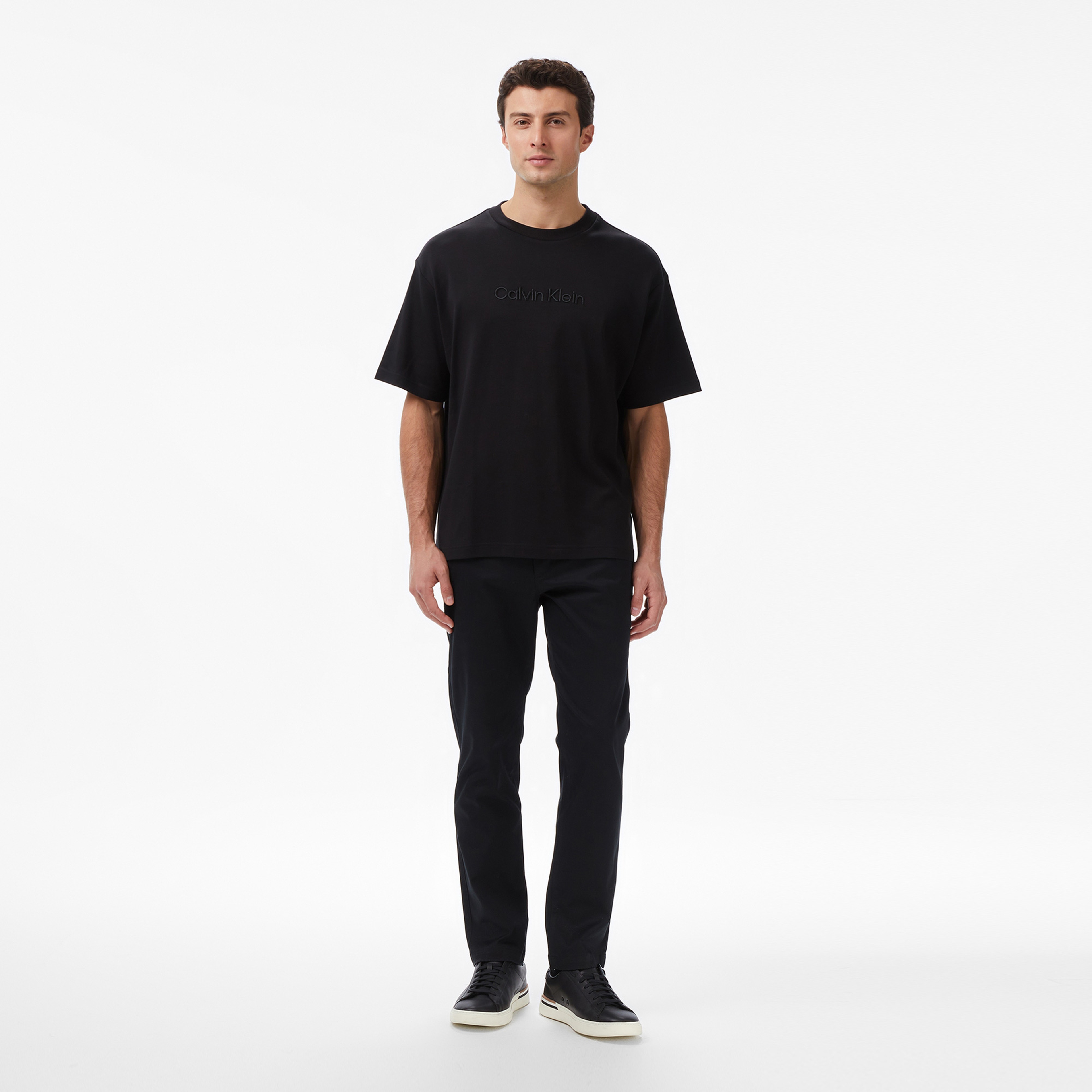 Calvin Klein Fashion Logo Erkek Siyah T-Shirt