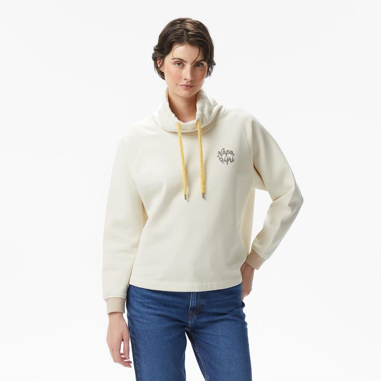 Napapijri B-Fedaia Kadın Bej Sweatshirt