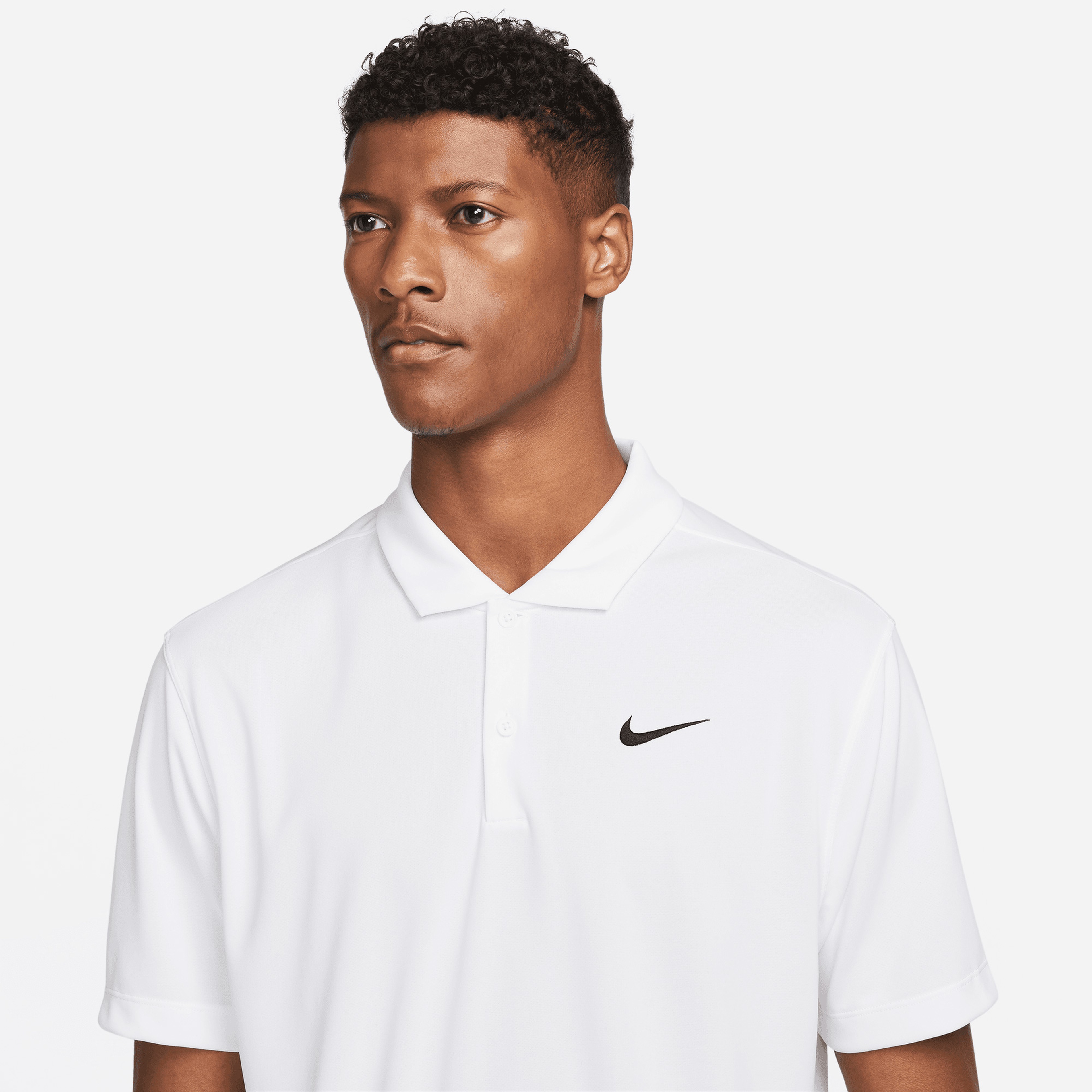 Nike Court Dri-FIT Erkek Beyaz Tenis T-Shirt