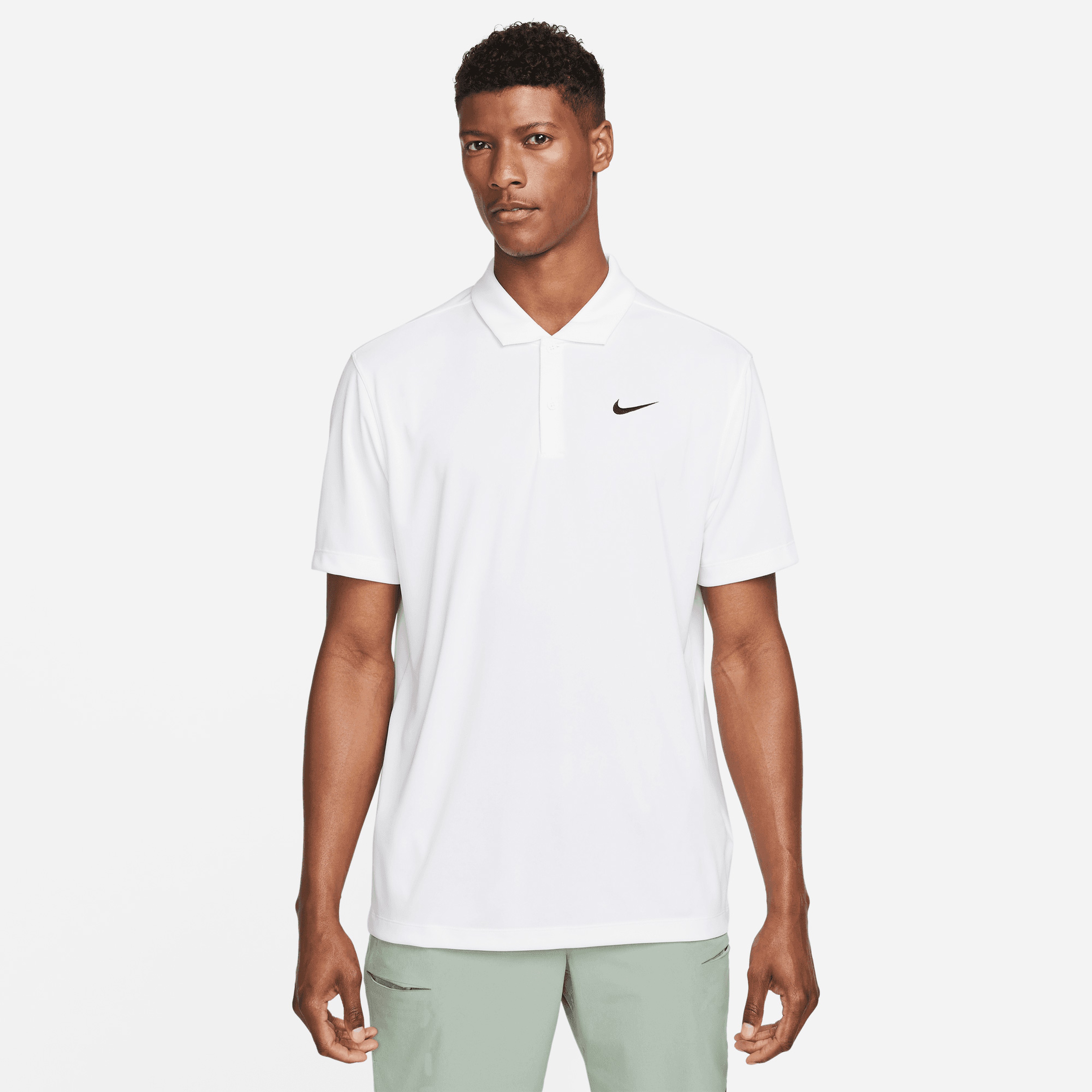 Nike Court Dri-FIT Erkek Beyaz Tenis T-Shirt