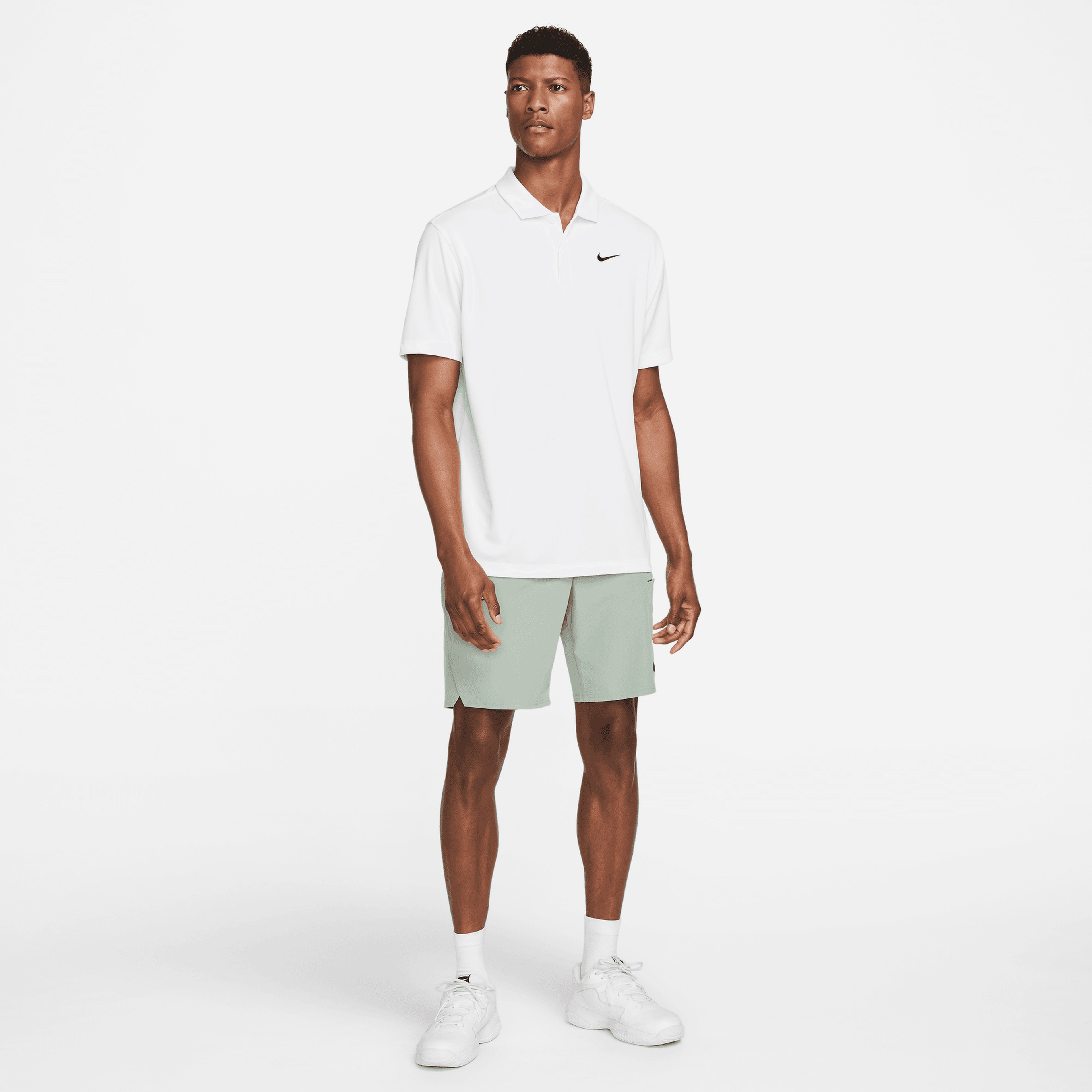 Nike Court Dri-FIT Erkek Beyaz Tenis T-Shirt