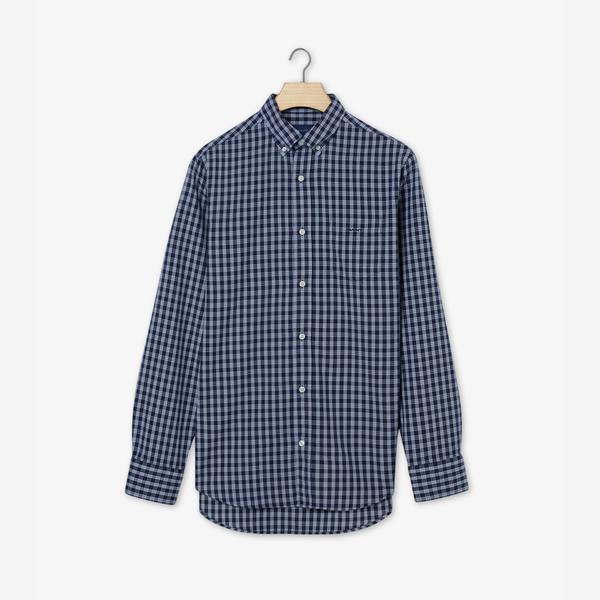 Gant Erkek Lacivert Regular Fit Kareli Gömlek