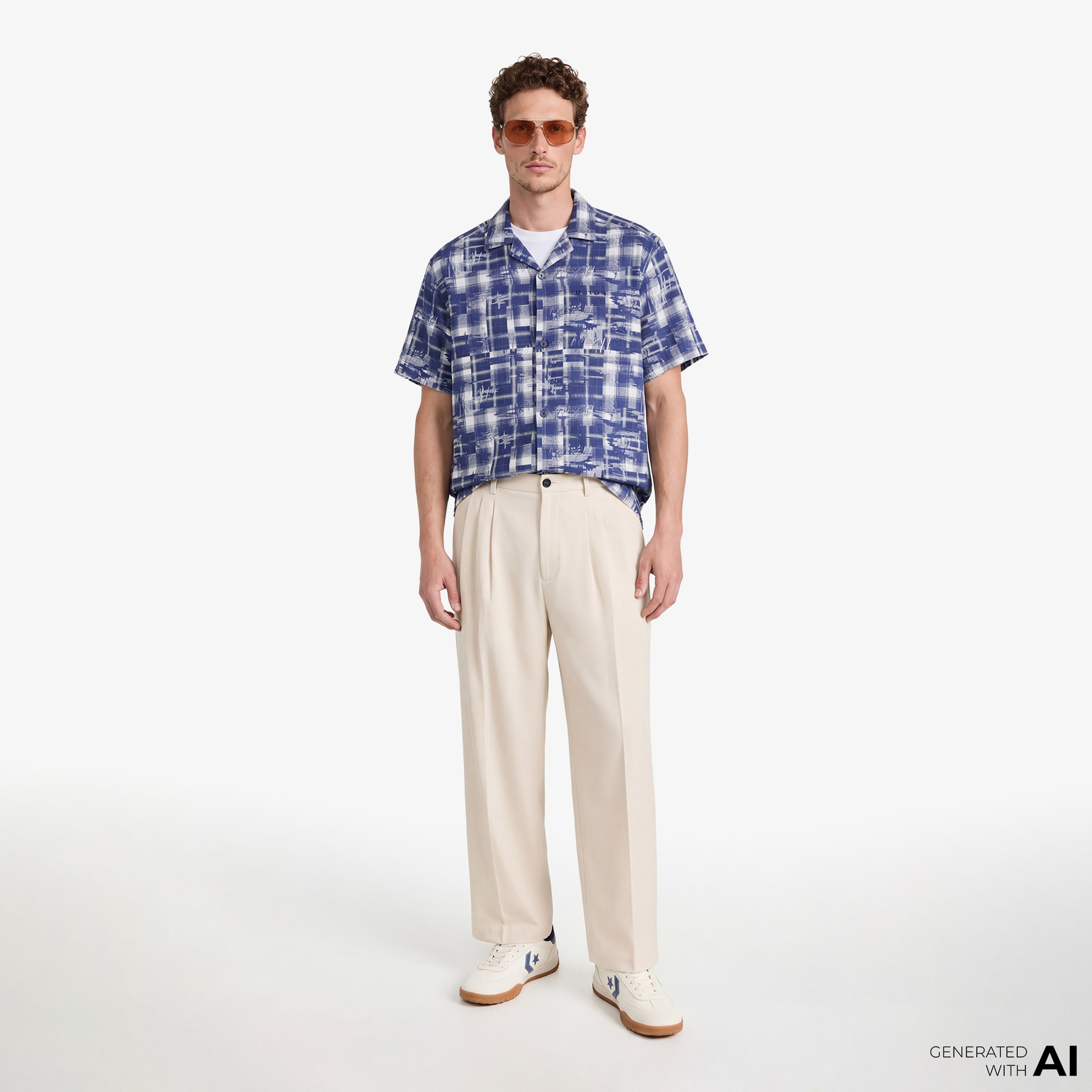 UNITED4 Comfort Fit Erkek Lacivert Gömlek