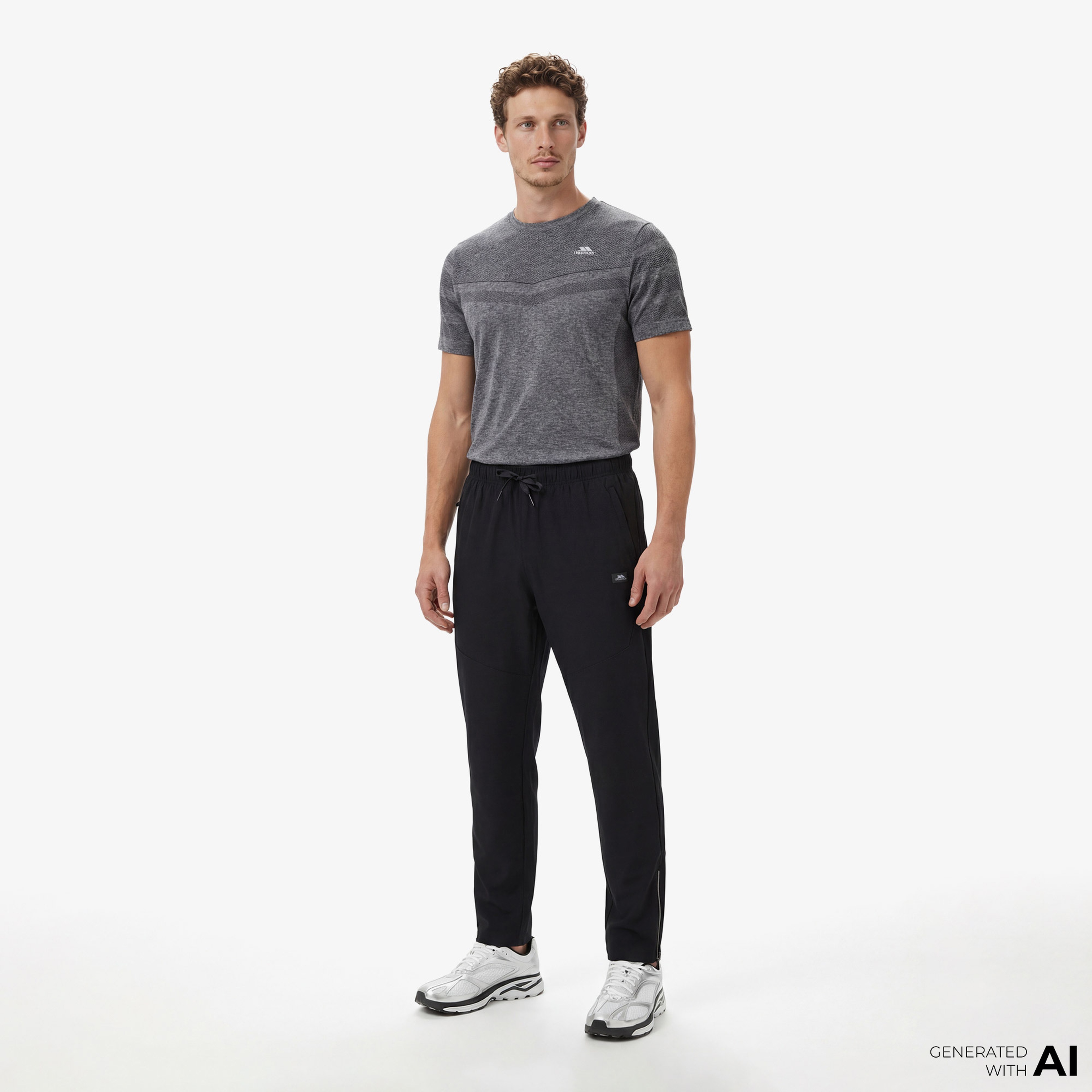 Trespass Clifmann Active TP75 Jogger Erkek Siyah Outdoor Pantolon