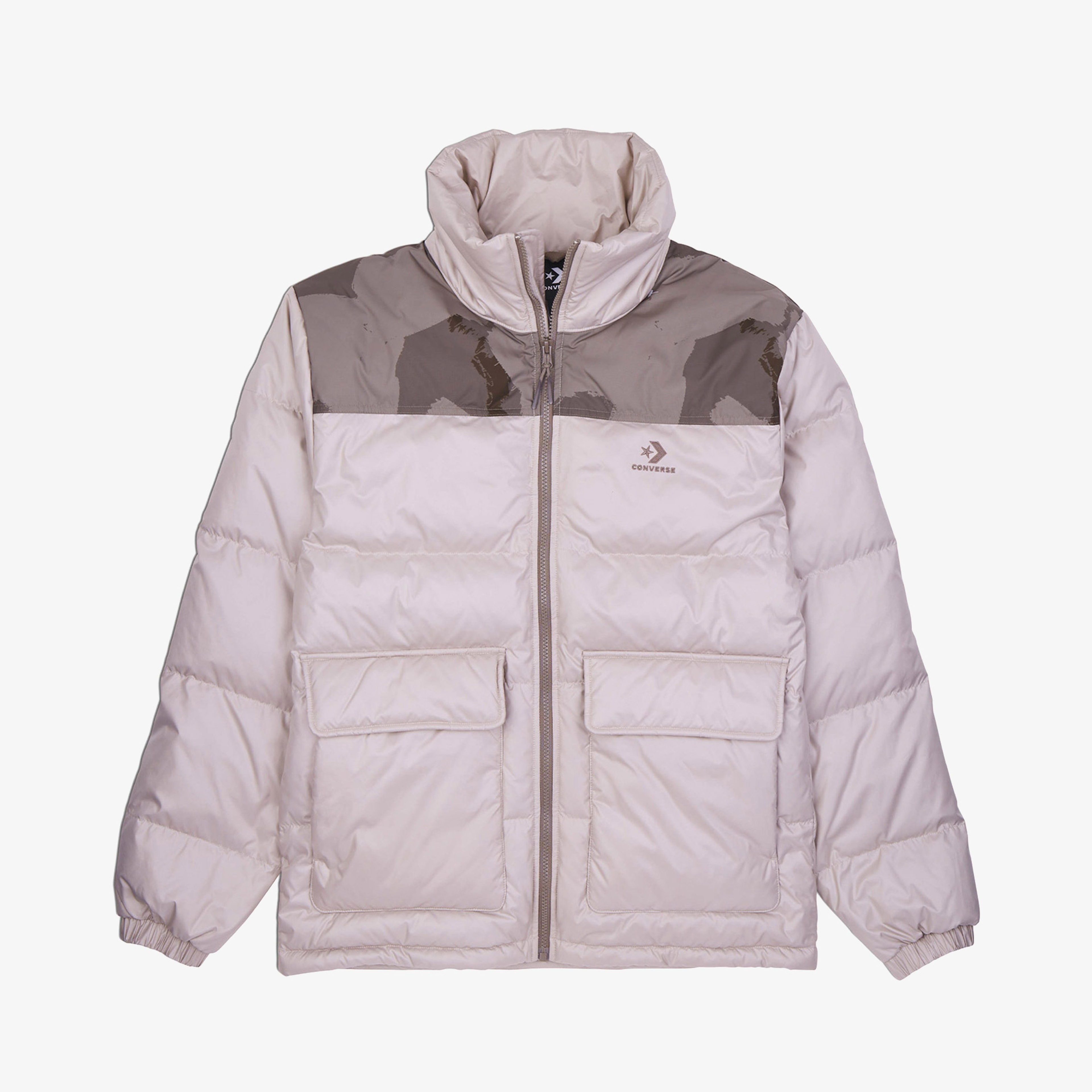 Converse Classic Erkek Dik Yaka Siyah Şişme Mont