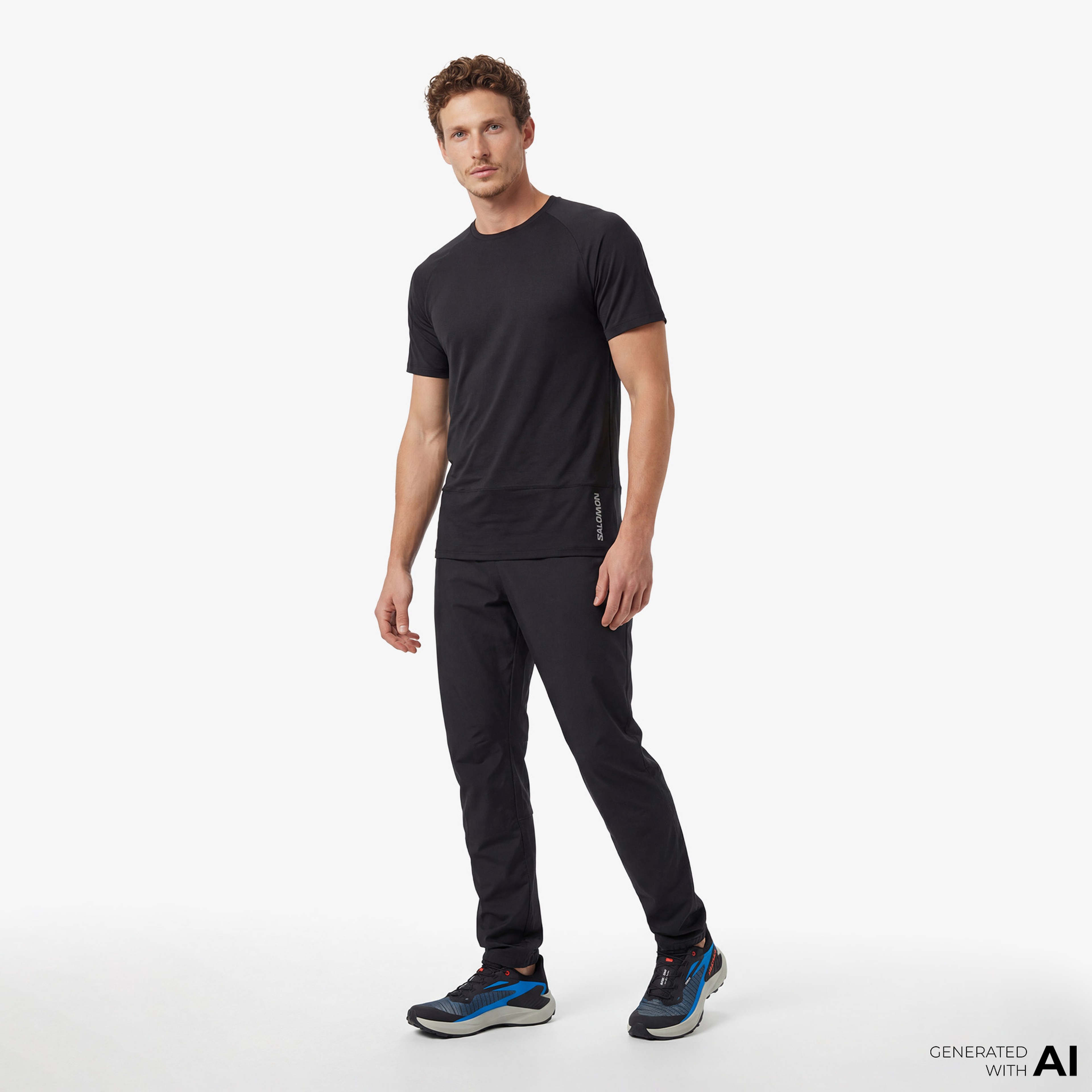 Salomon Erkek Siyah T-Shirt