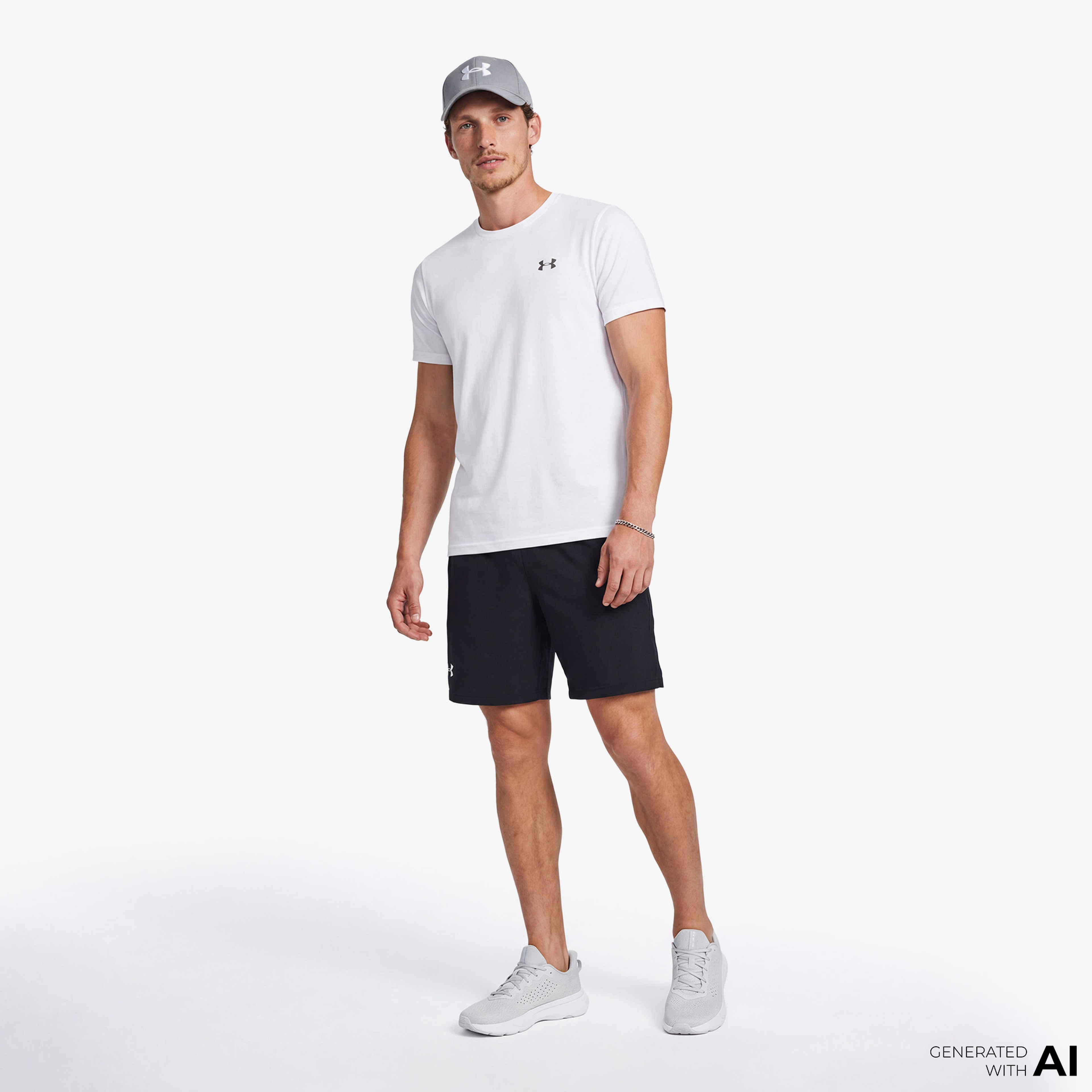 Under Armour Erkek Beyaz T-Shirt