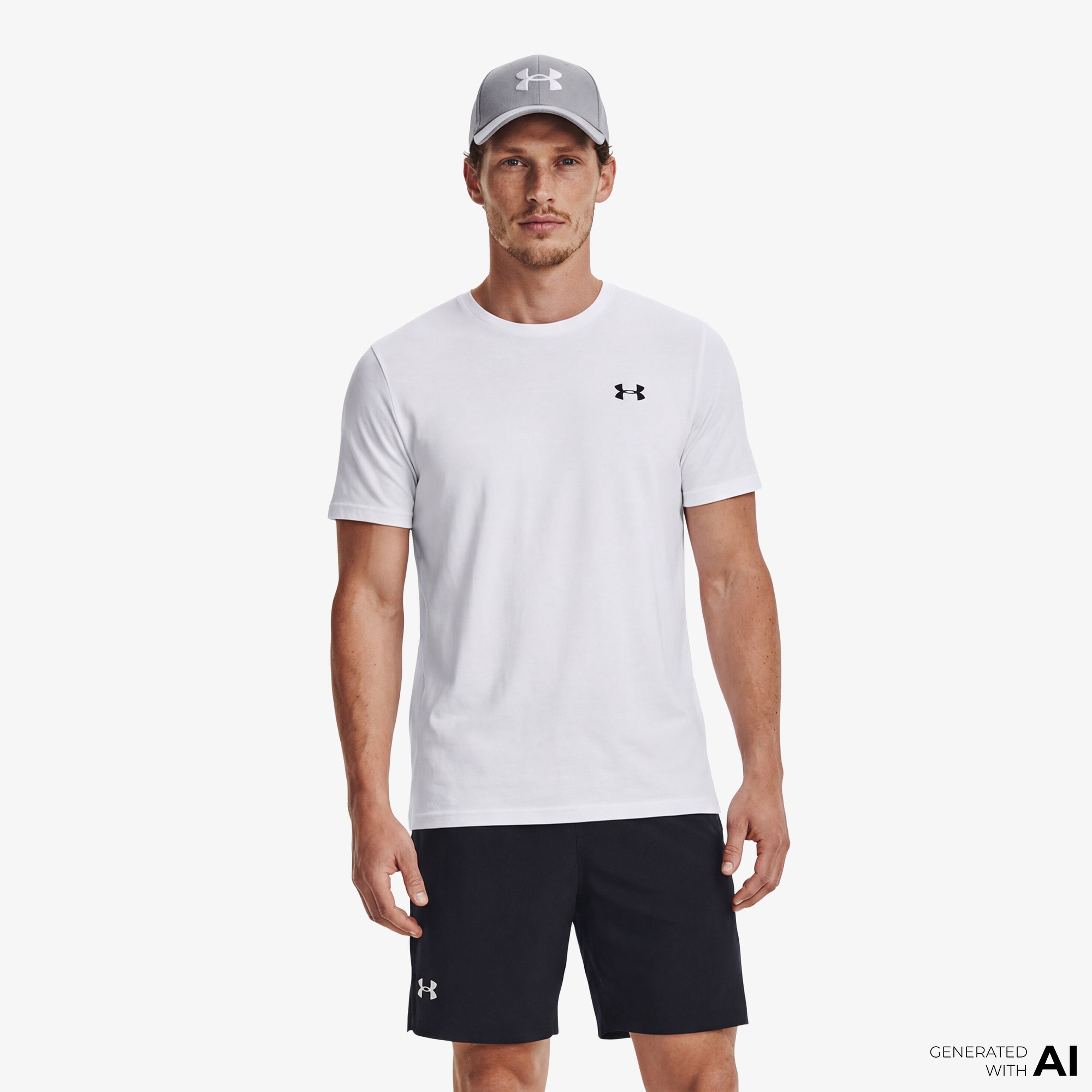 Under Armour Erkek Beyaz T-Shirt