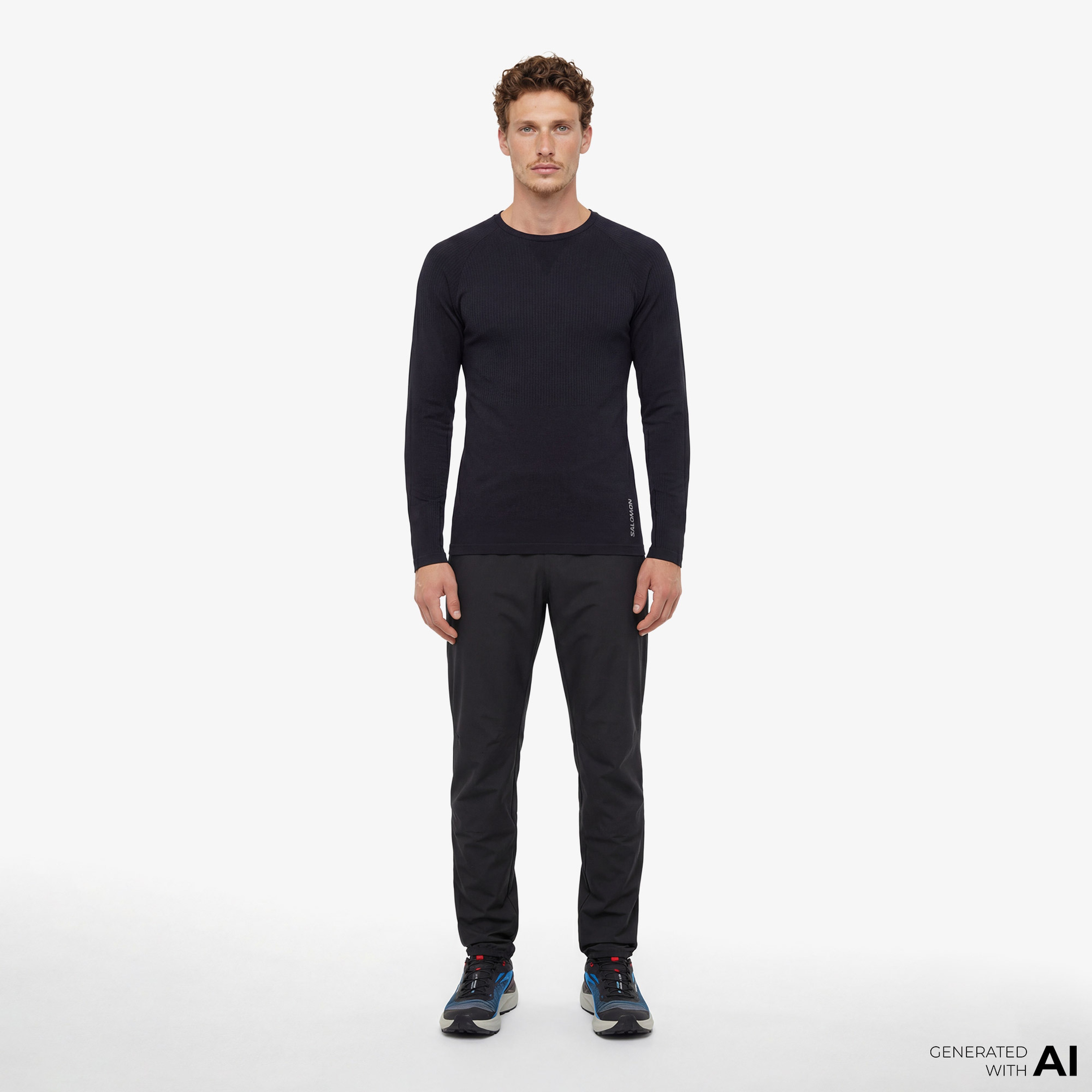 Salomon Sense Aura Kadın Siyah Koşu T-Shirt