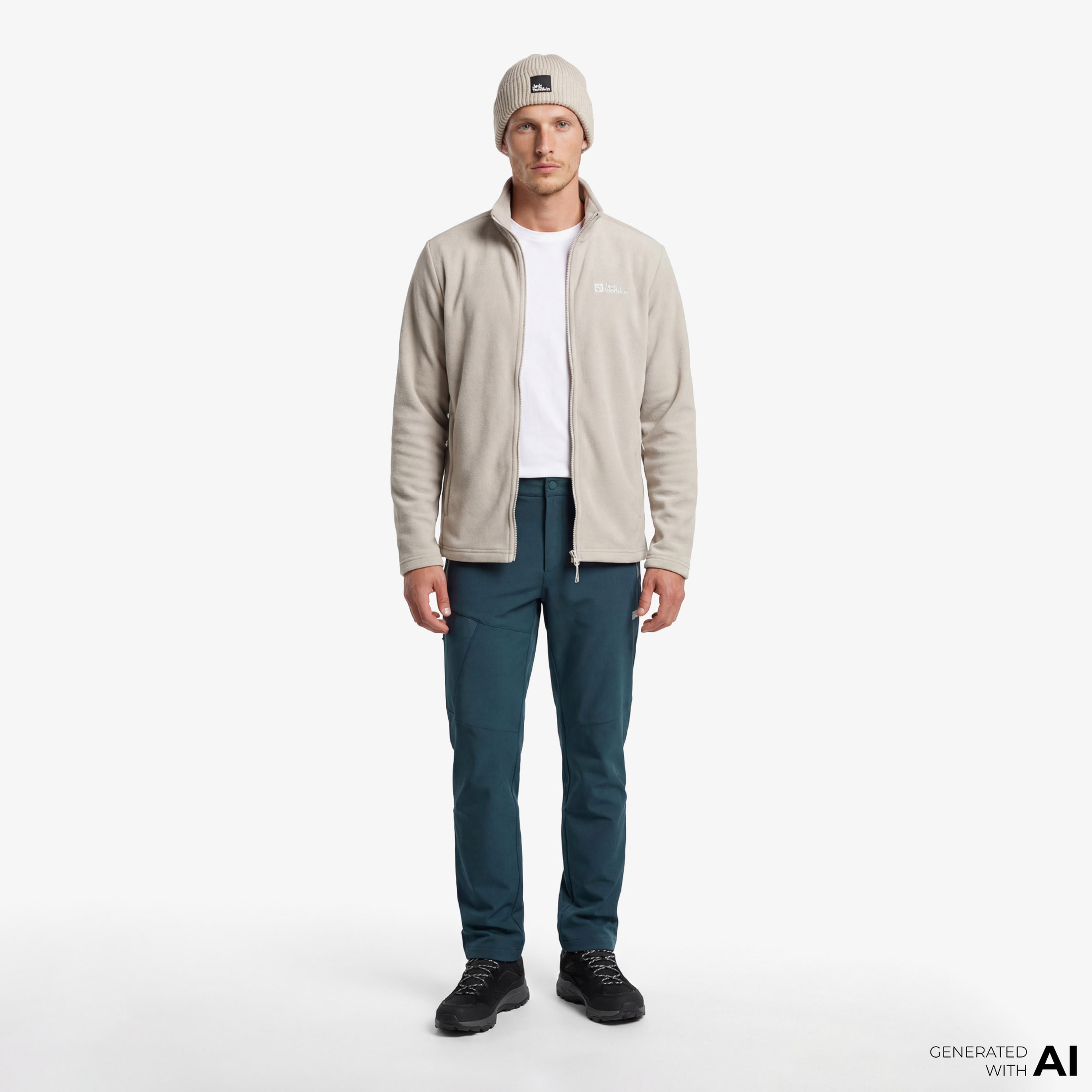 Jack Wolfskin Glastal Erkek Mavi Kayak Pantolonu