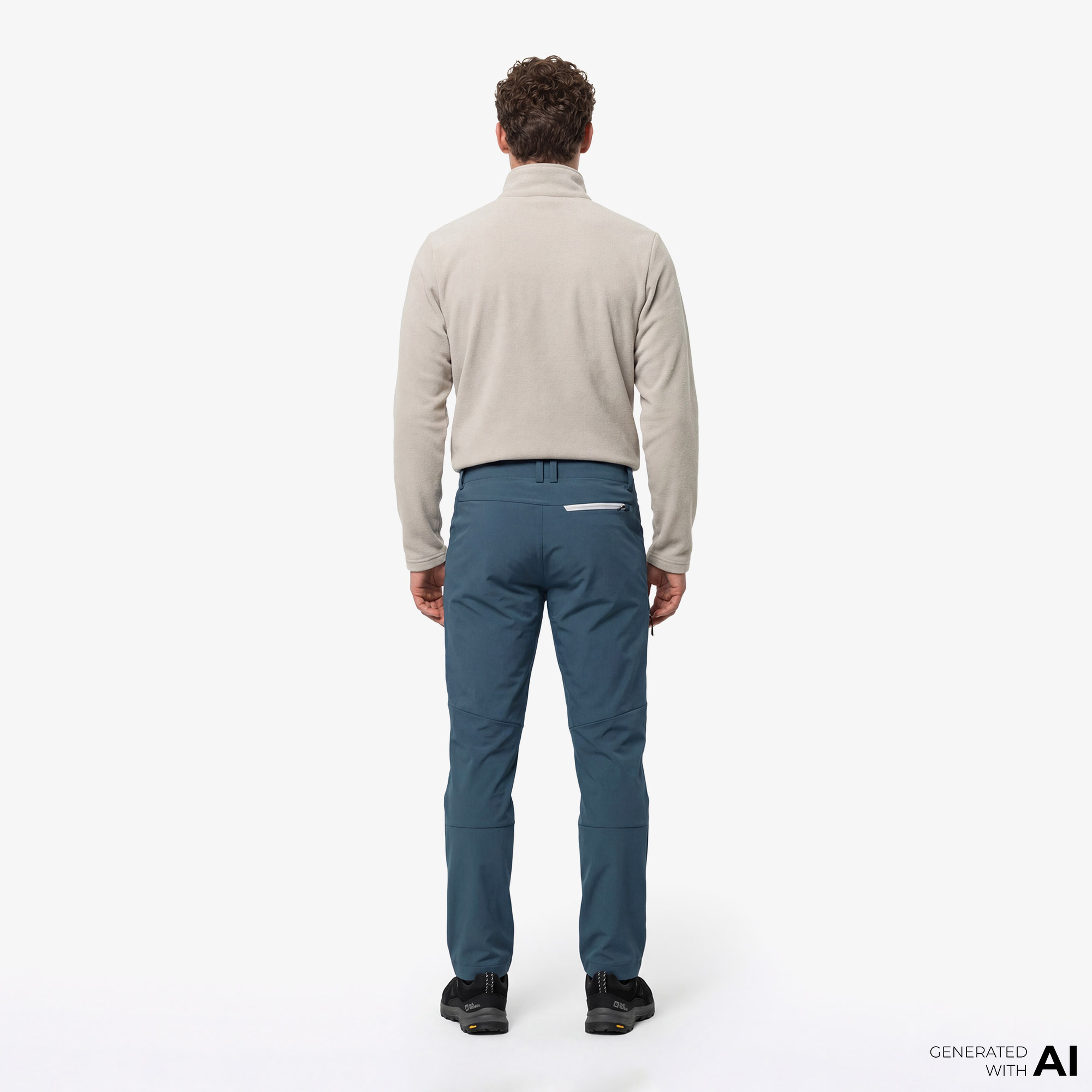 Jack Wolfskin Glastal Erkek Mavi Kayak Pantolonu