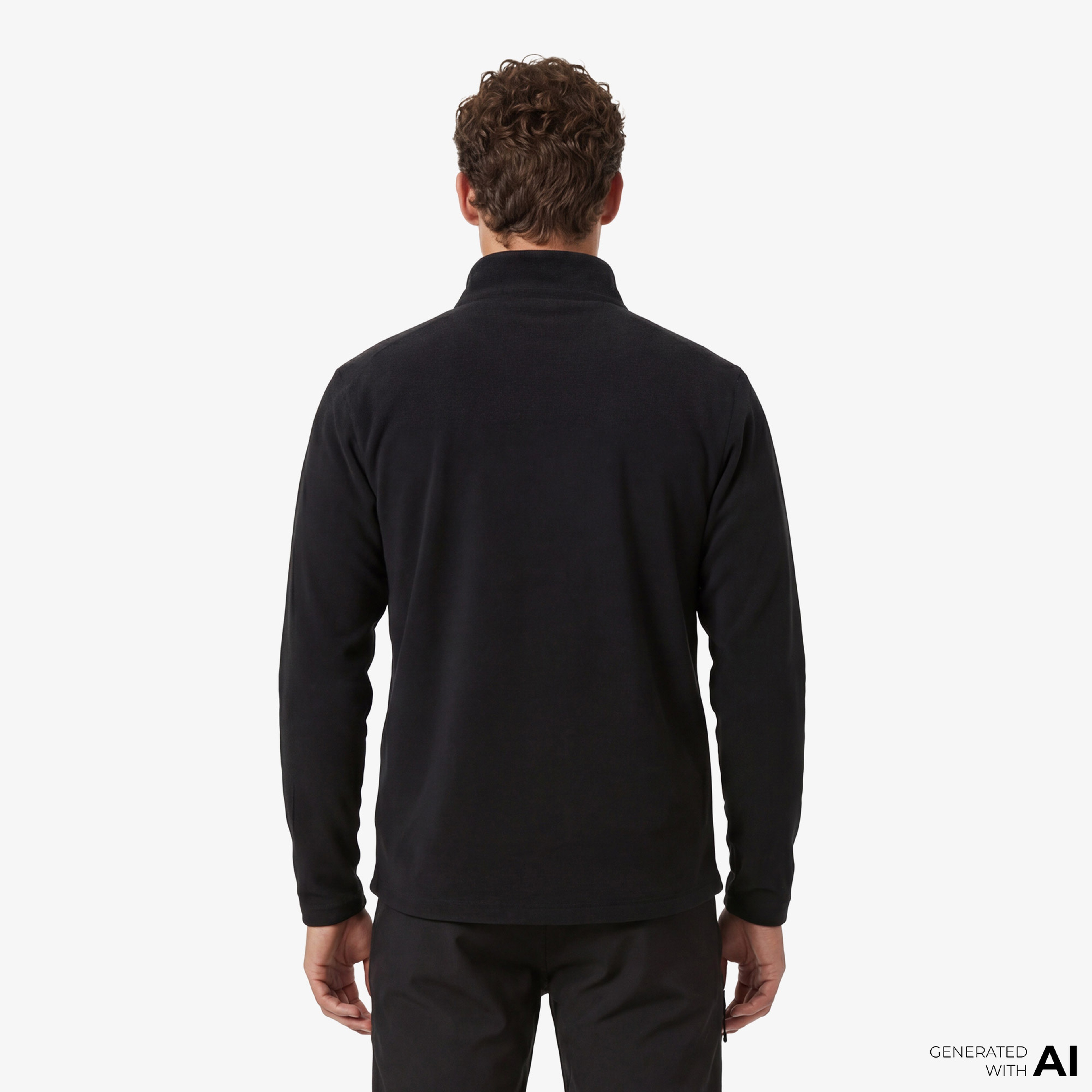 Helly Hansen Light Half Zip Erkek Siyah Outdoor Polar