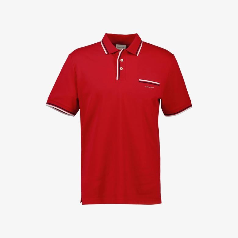 GANT Erkek Kırmızı Regular Fit Polo