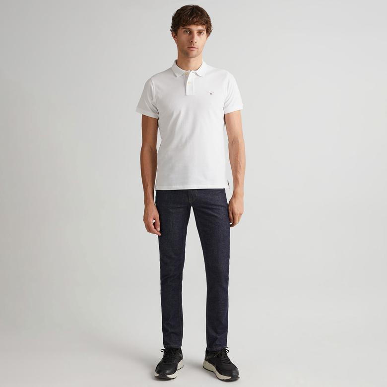 GANT Erkek Beyaz Regular Fit Polo