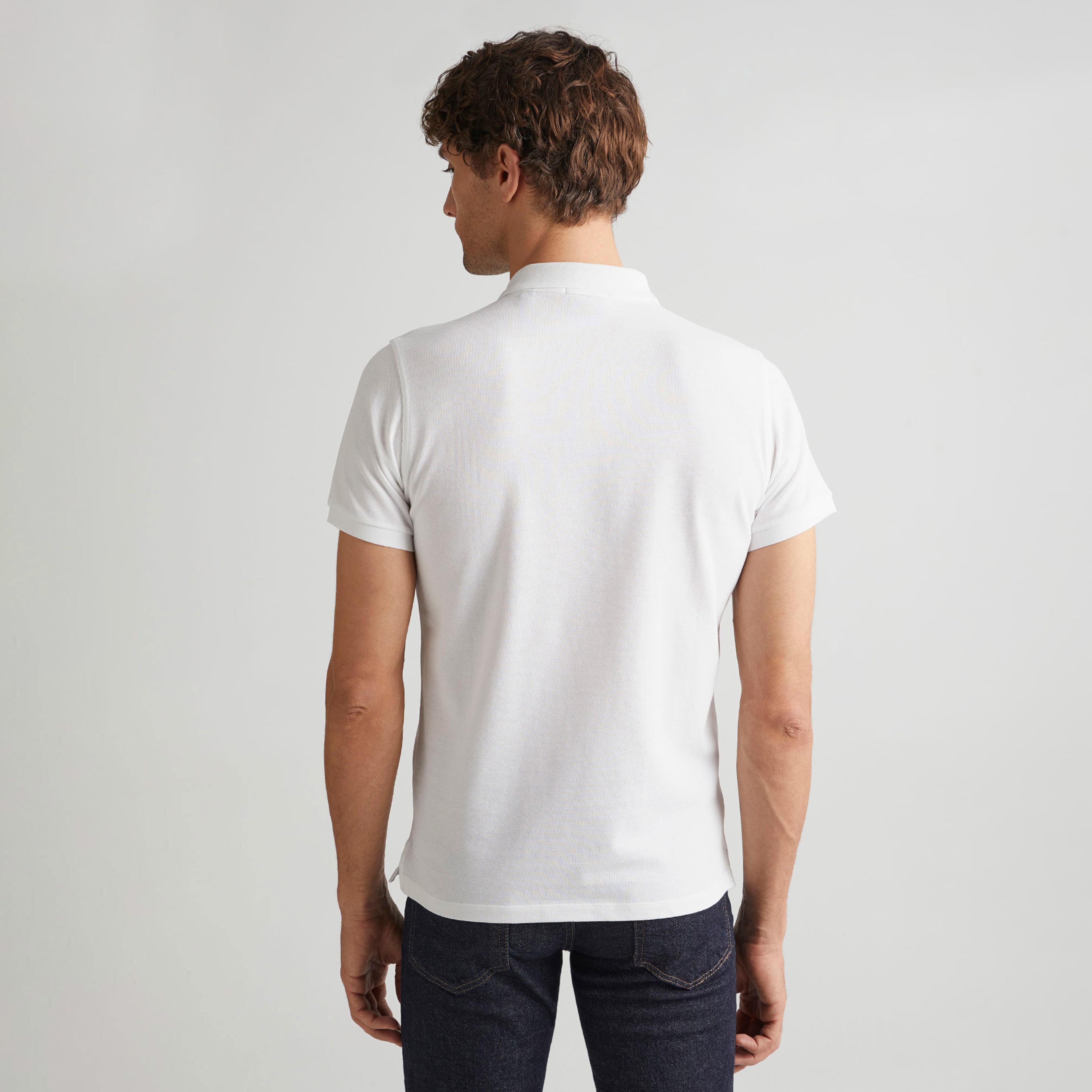 GANT Erkek Beyaz Regular Fit Polo