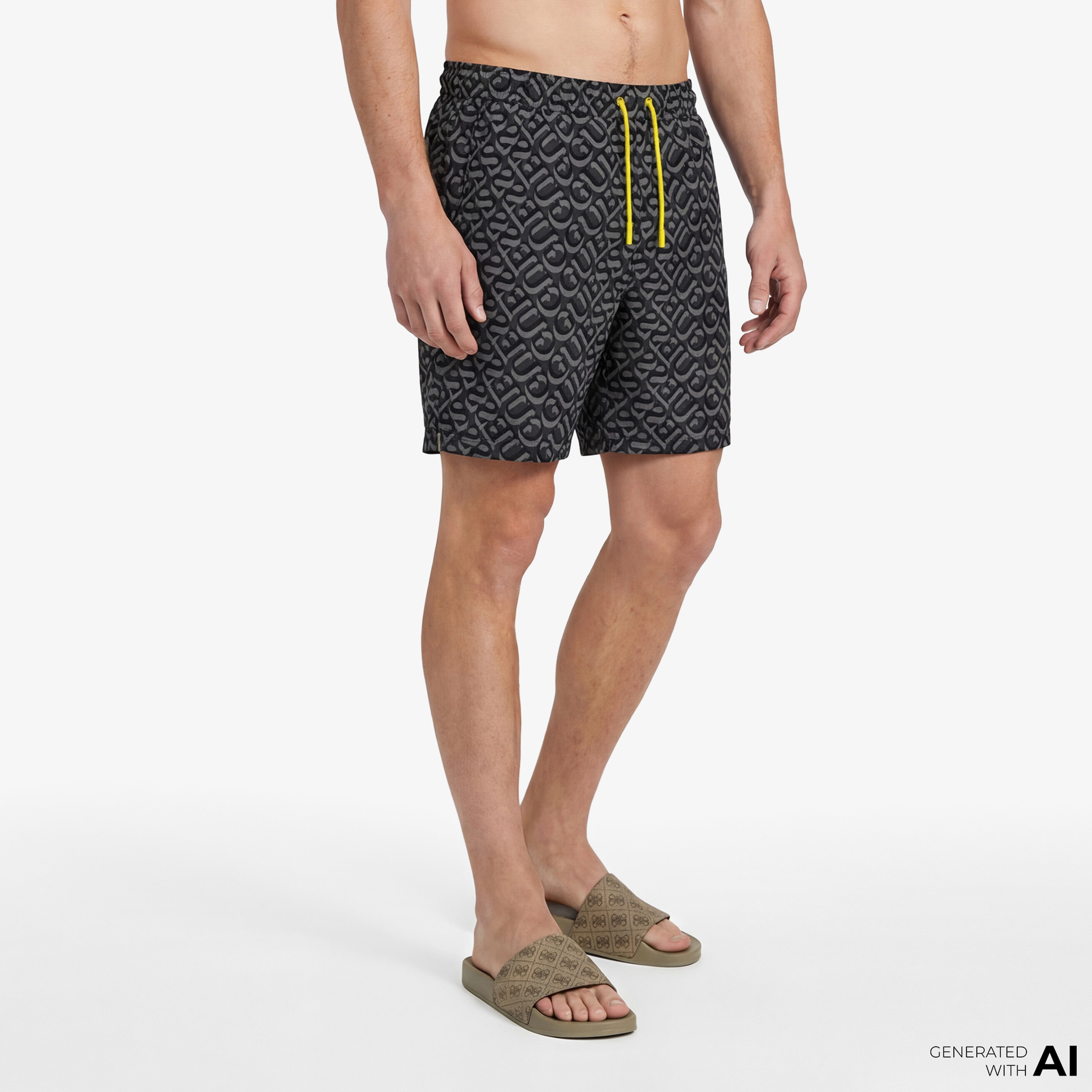 Guess Erkek Siyah Mayoşort