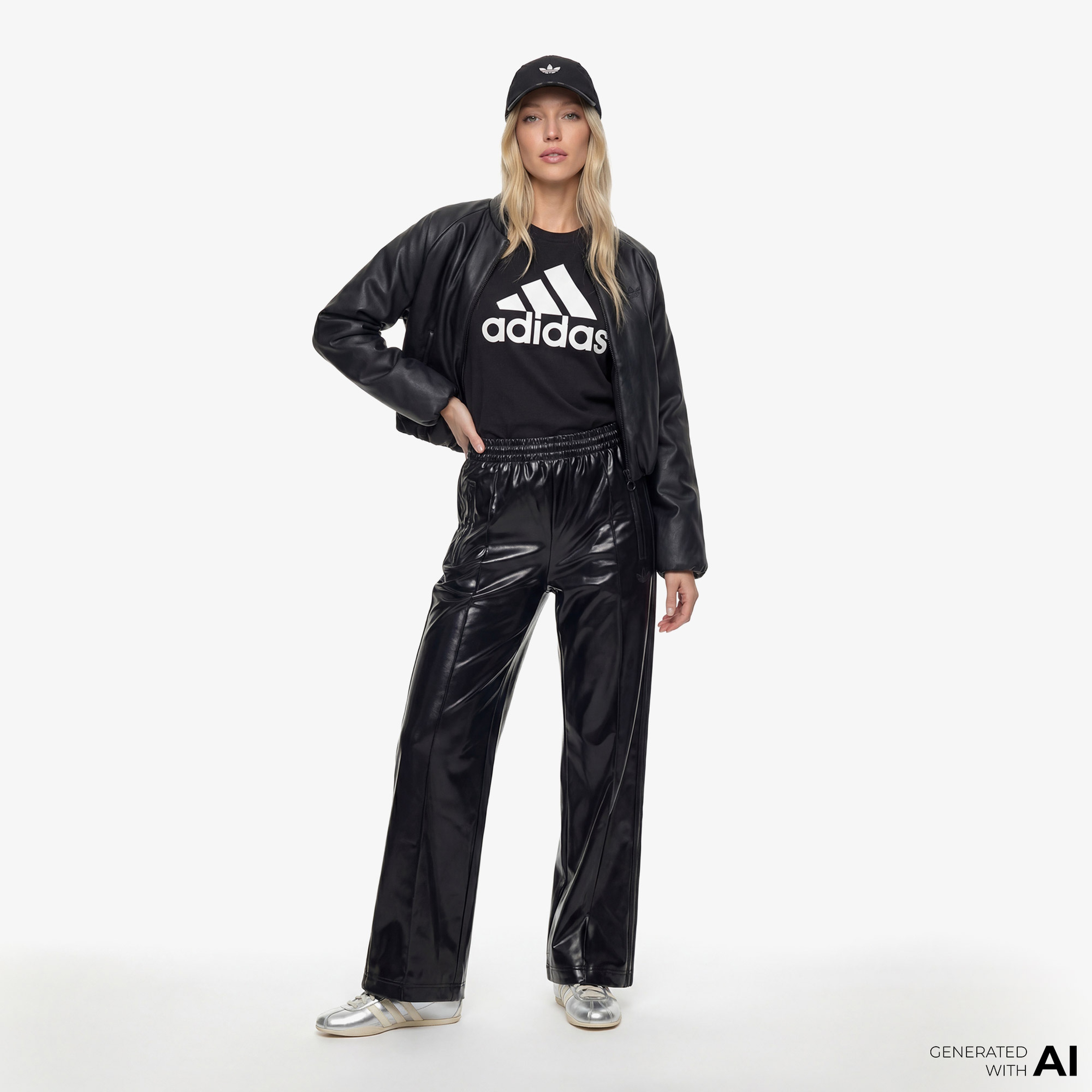 adidas Loungwear Essentials Logo Kadın Siyah Günlük T-Shirt