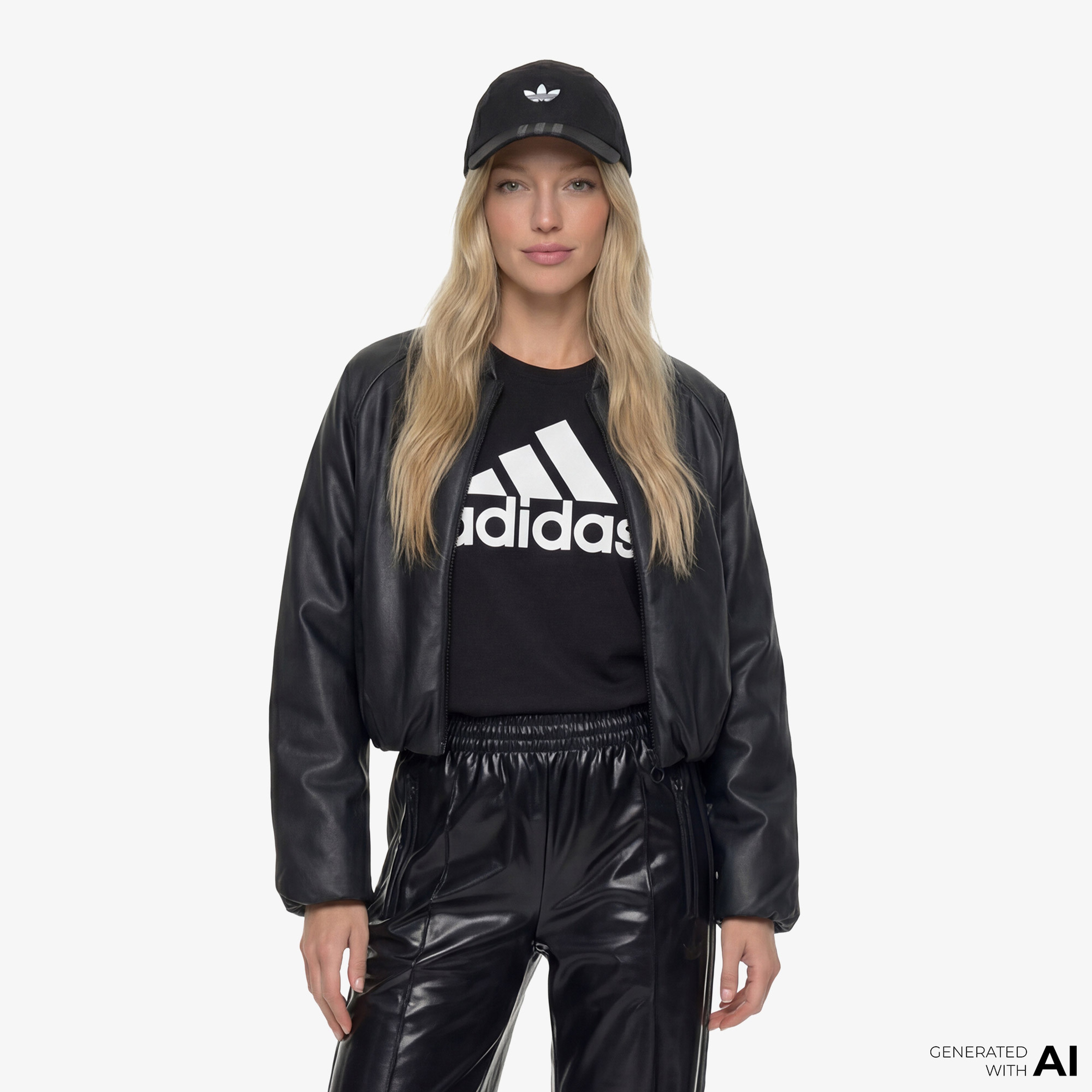 adidas Loungwear Essentials Logo Kadın Siyah Günlük T-Shirt