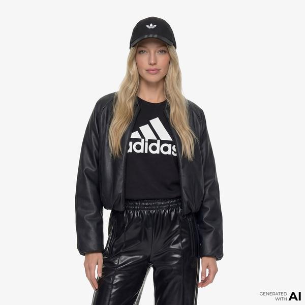 adidas Loungwear Essentials Logo Kadın Siyah Günlük T-Shirt