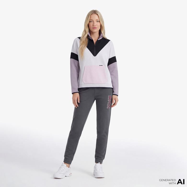 Skechers Lw Fleece Jogger Kadın Gri Günlük Eşofman Altı