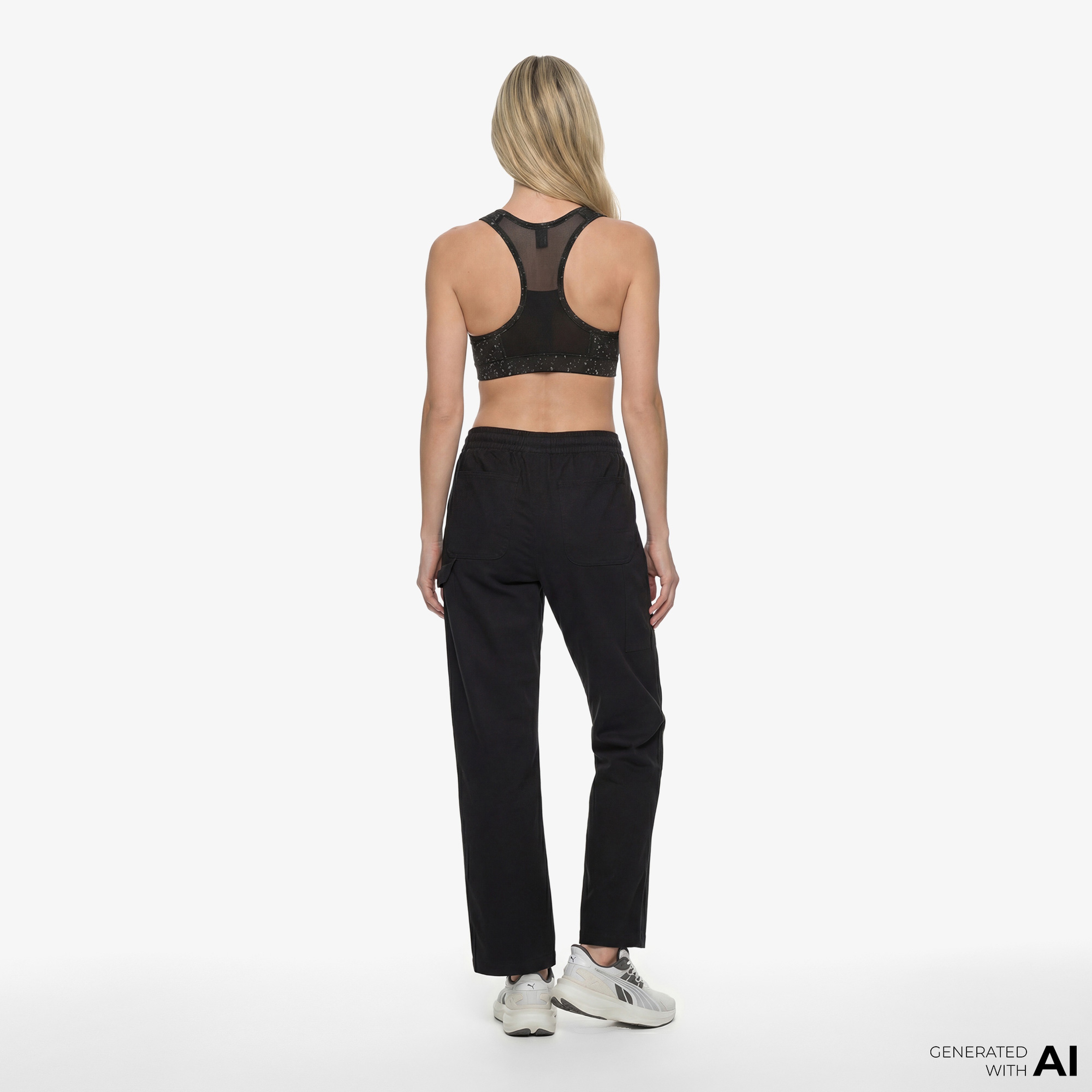 Puma Downtown Straight Kadın Siyah Pantolon