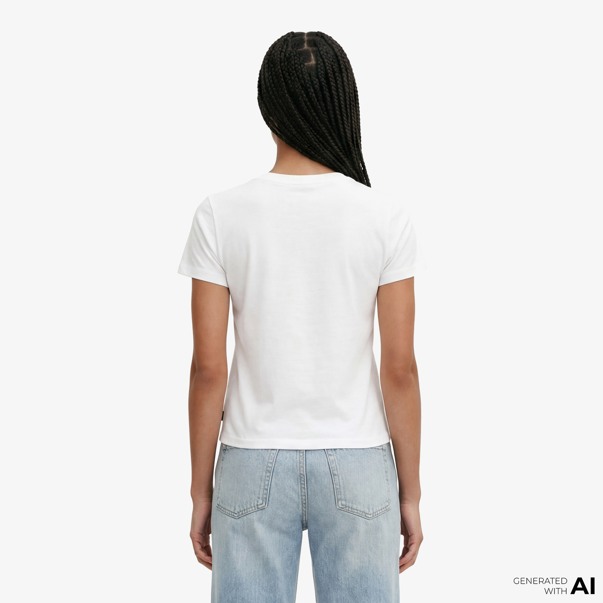 Converse Slim Fit Kadın Beyaz T-Shirt