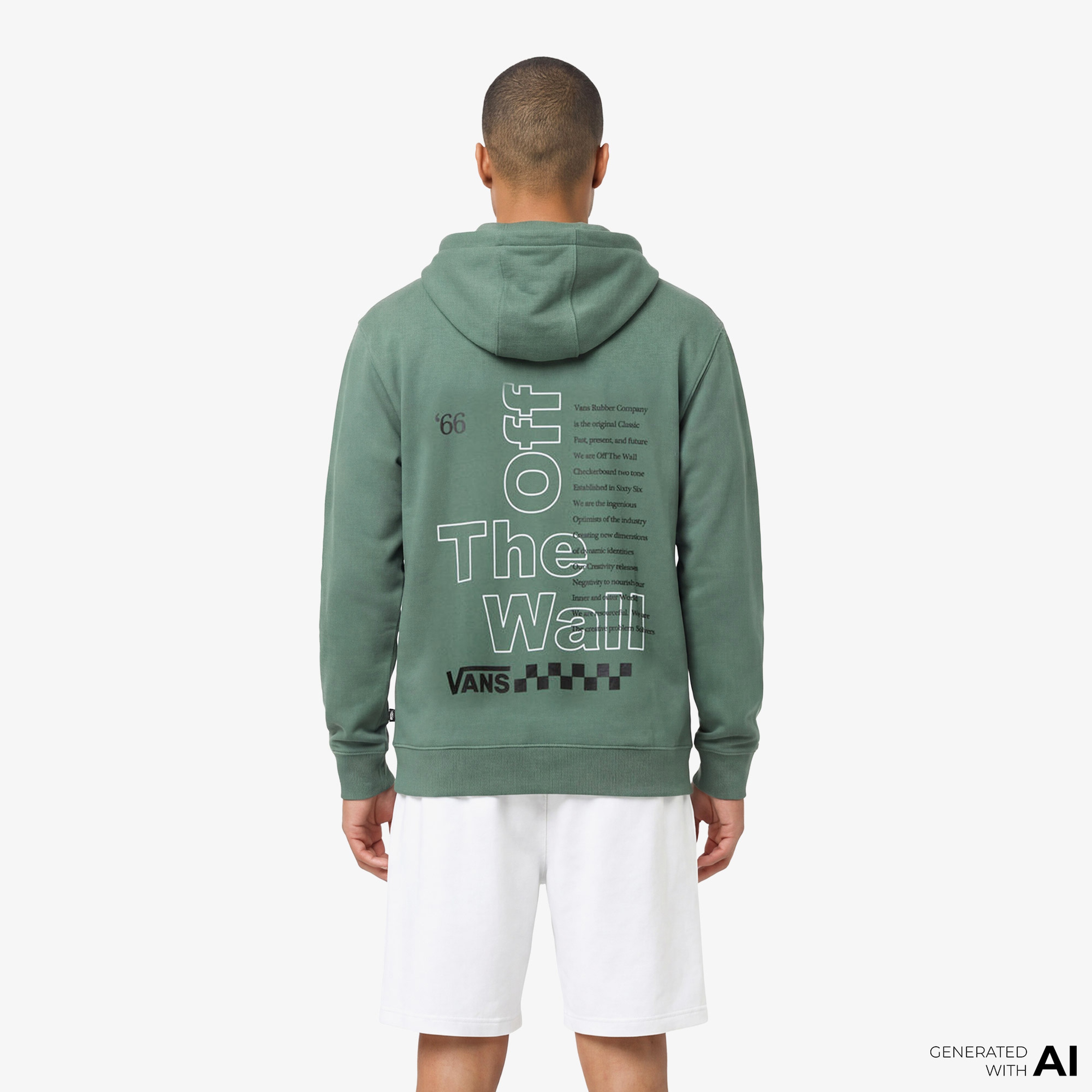 Vans Posted Loose Pullover Erkek Yeşil Sweatshirt