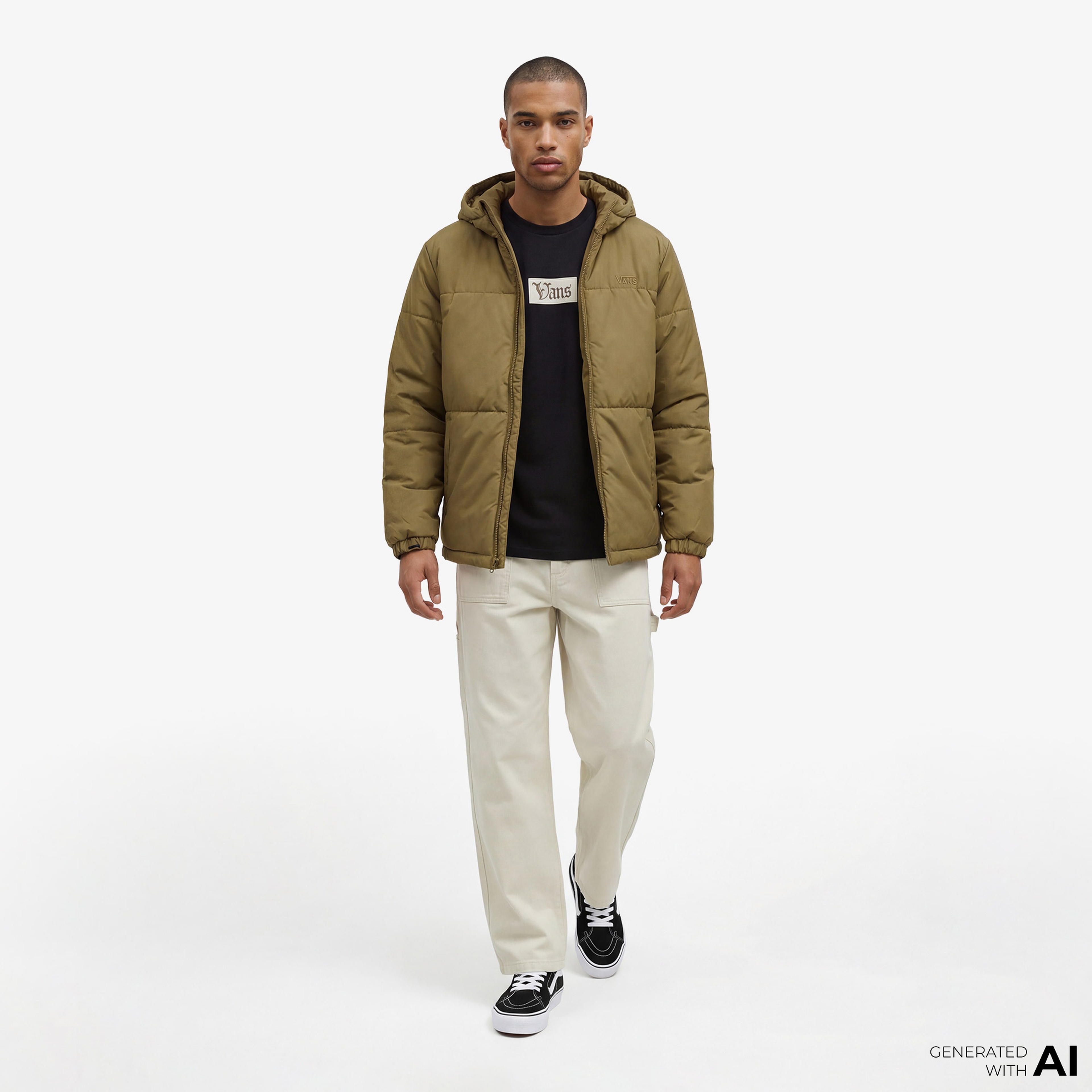 Vans Mte Norrıs Puffer Erkek Haki Ceket
