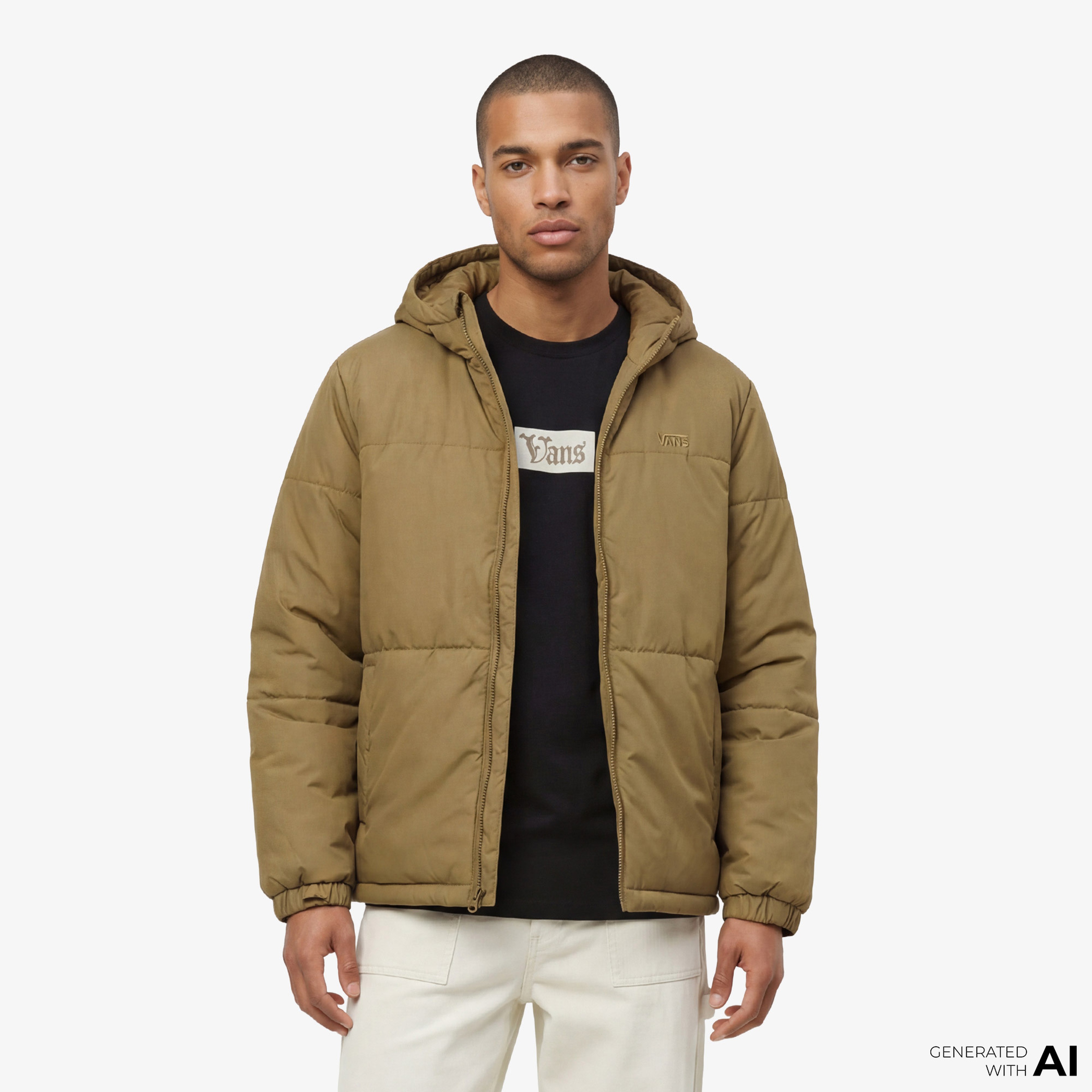 Vans Mte Norrıs Puffer Erkek Haki Ceket