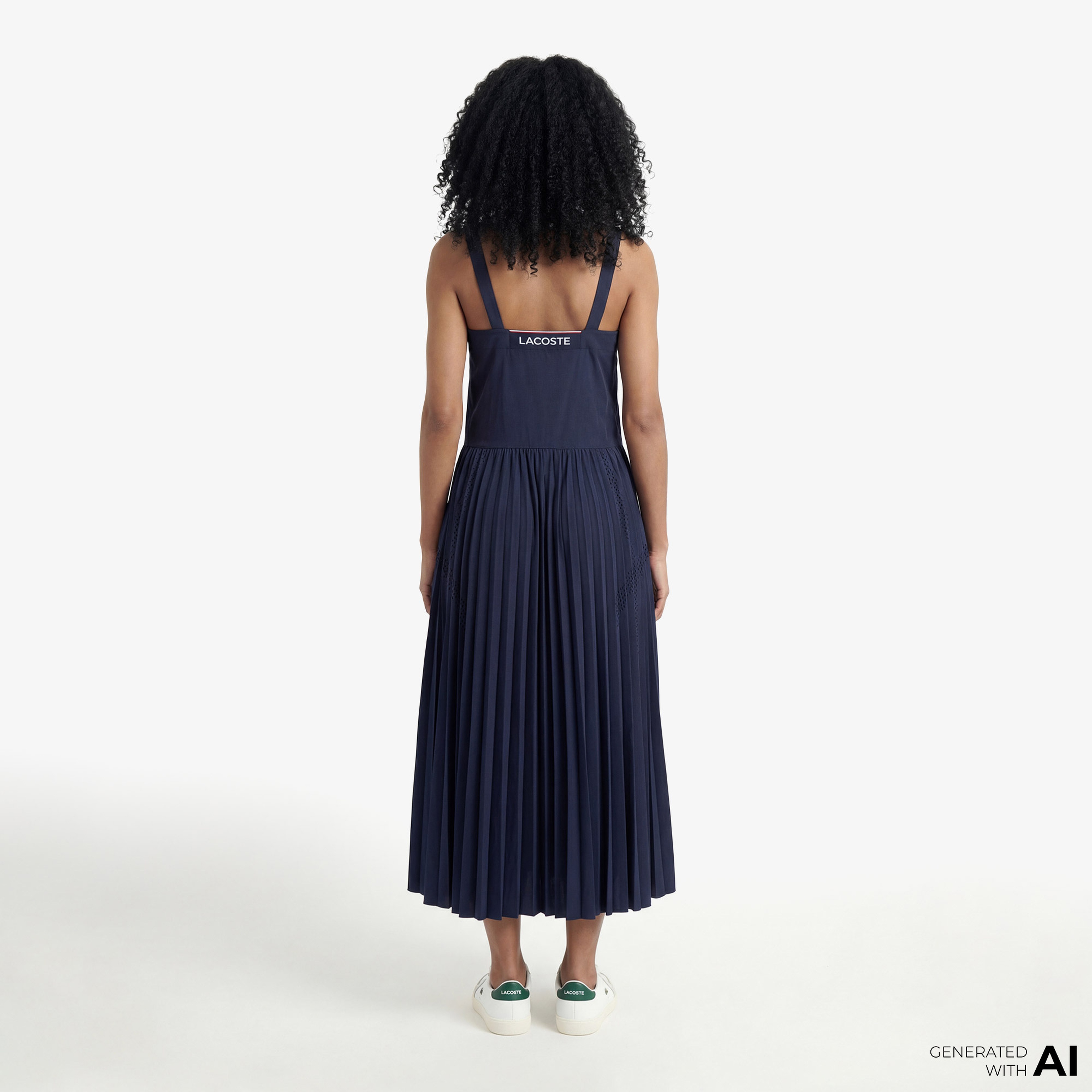 Kadın Regular Fit Kolsuz Lacivert Elbise