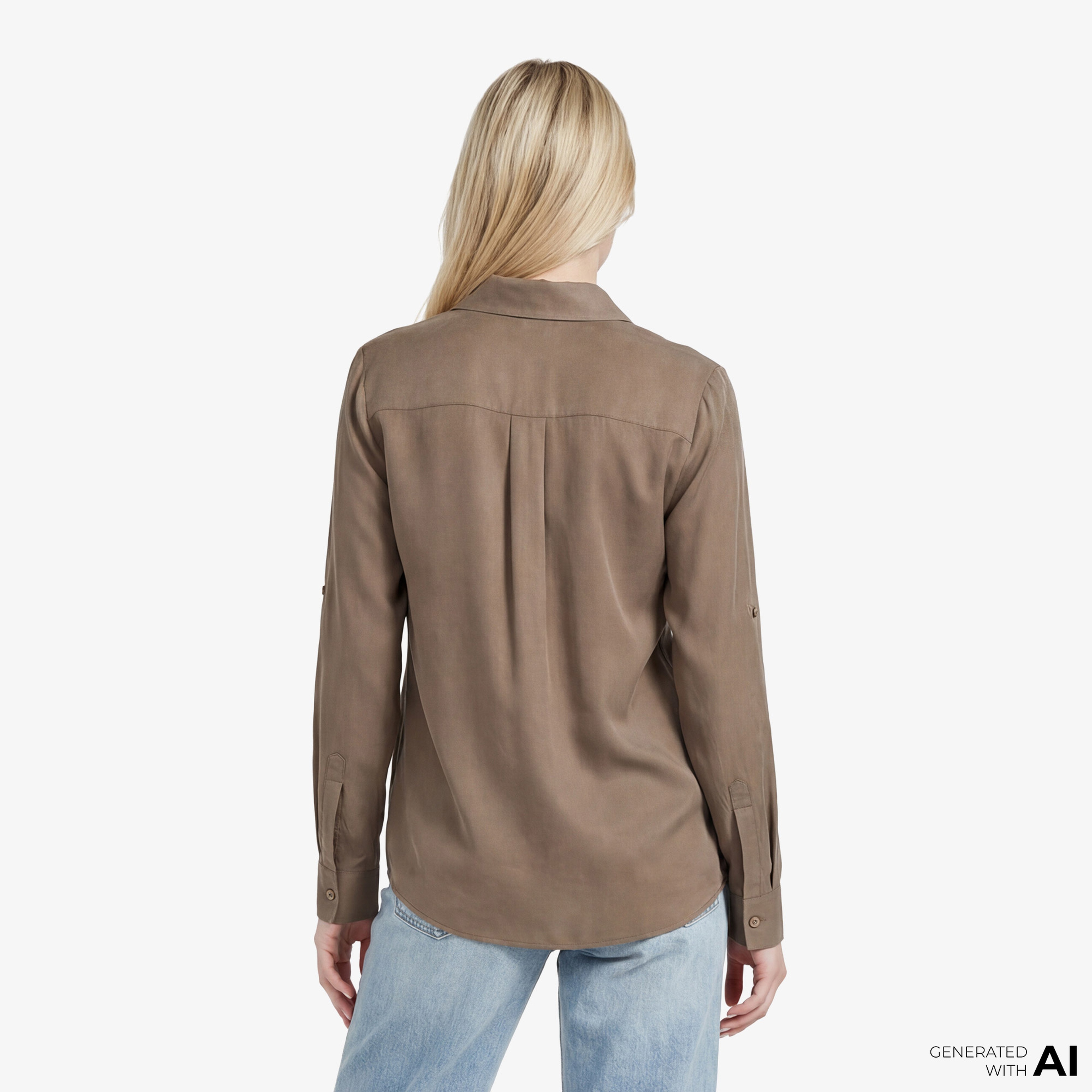 Guess Enora Equipment Shir  Kadın Yeşil Gömlek