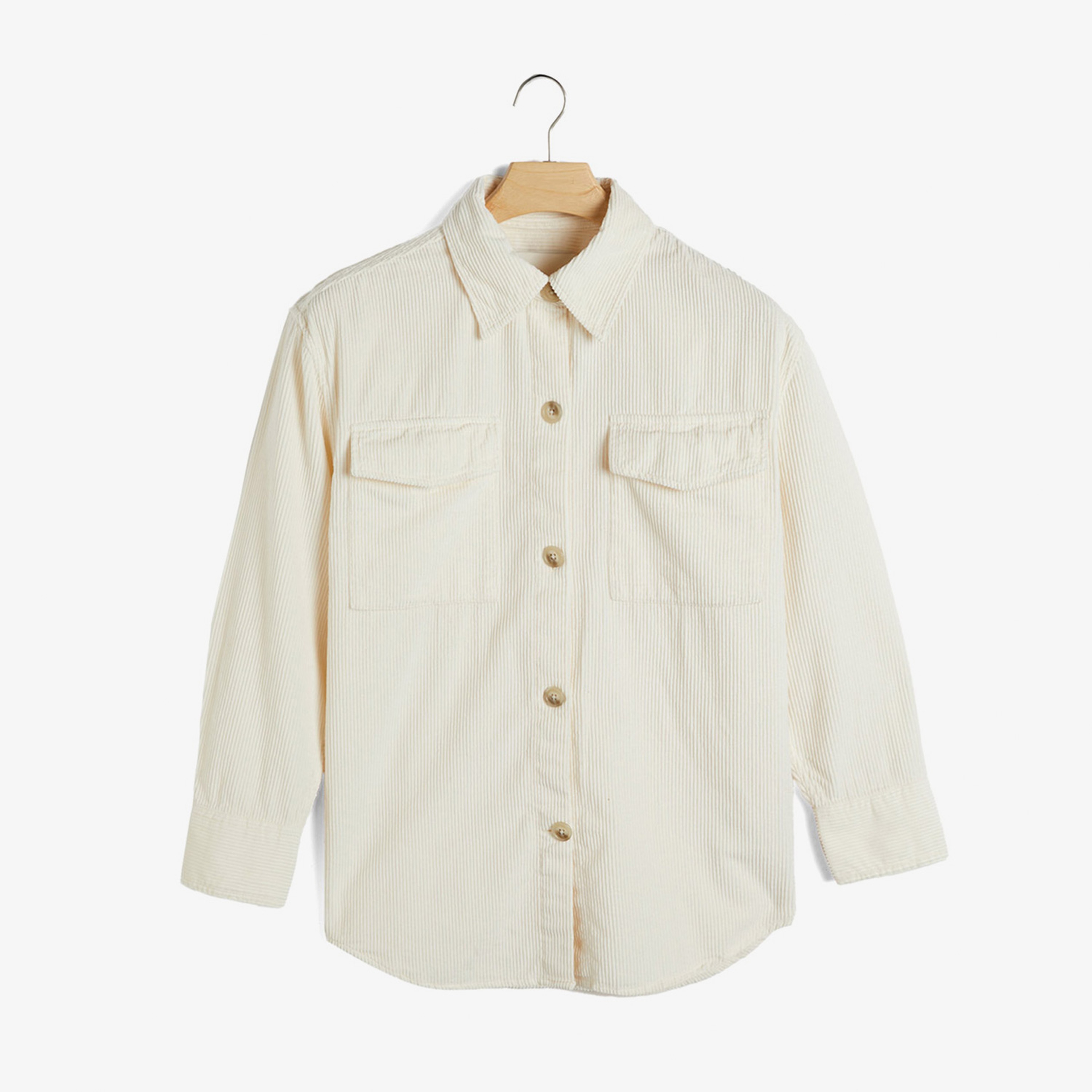 GANT Kadın Krem Relaxed Fit Klasik Yaka Gömlek