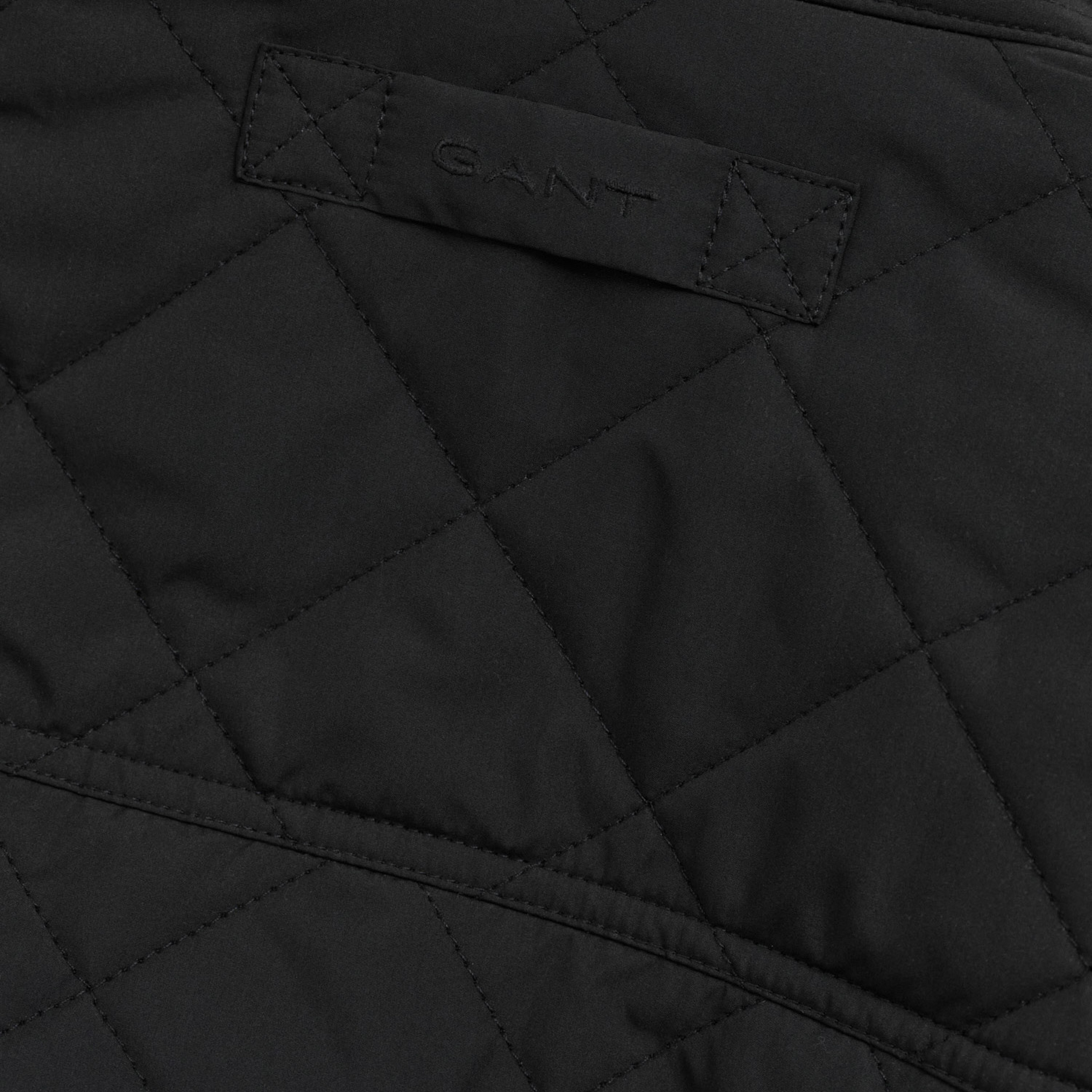 GANT Erkek Siyah Dik Yaka Logolu Ceket