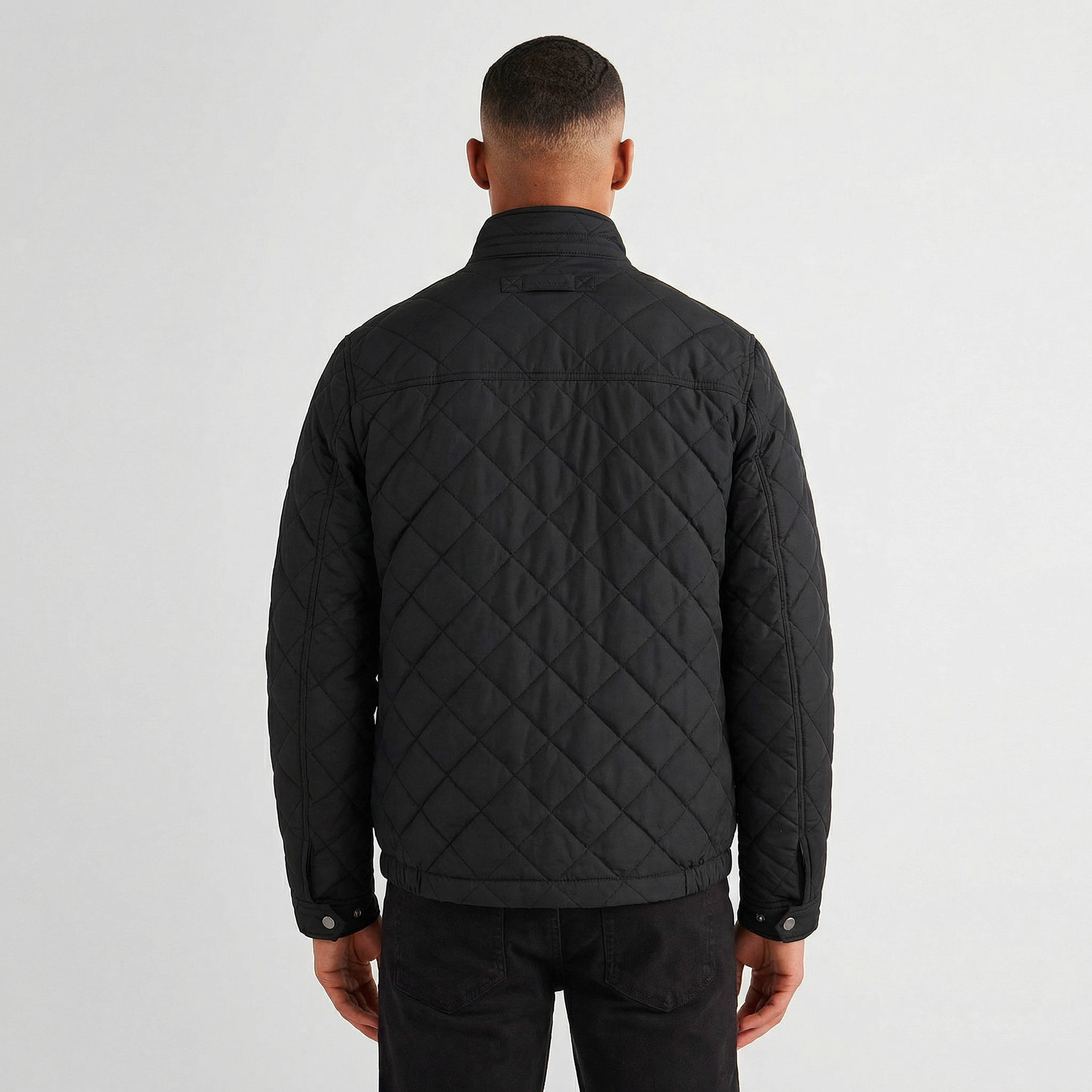 GANT Erkek Siyah Dik Yaka Logolu Ceket