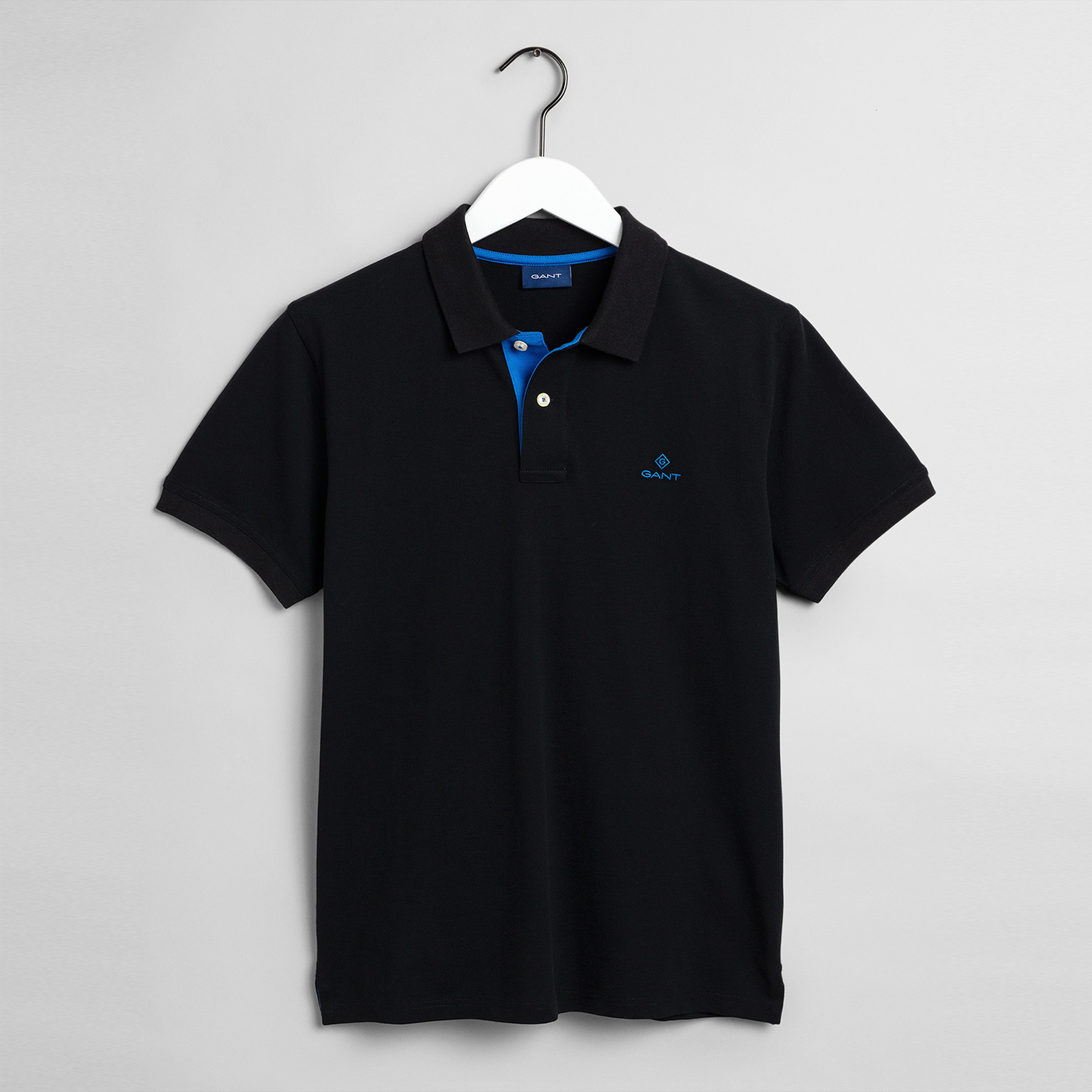 GANT Erkek Siyah Slim Fit Polo