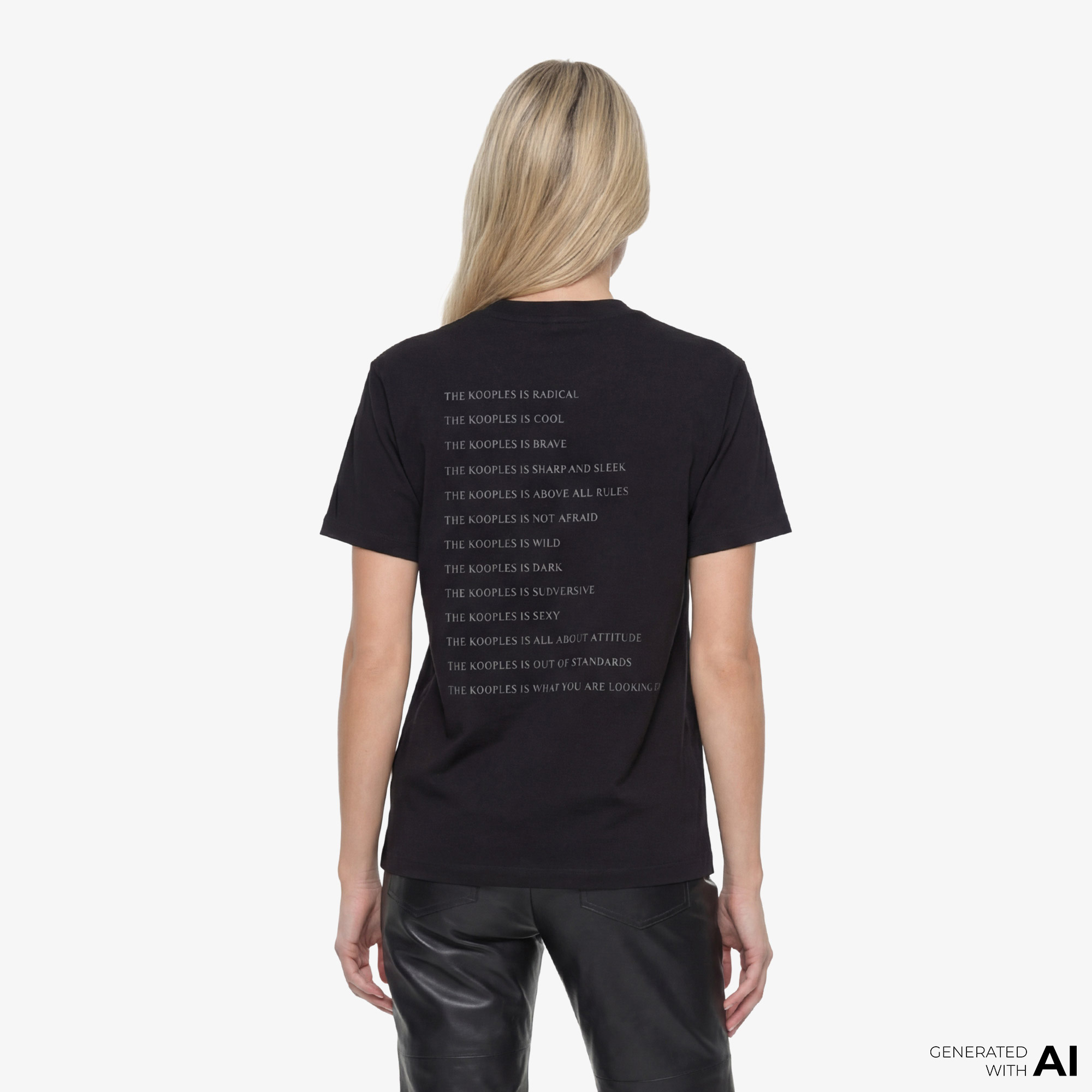 The Kooples What Is Kadın Siyah T-Shirt