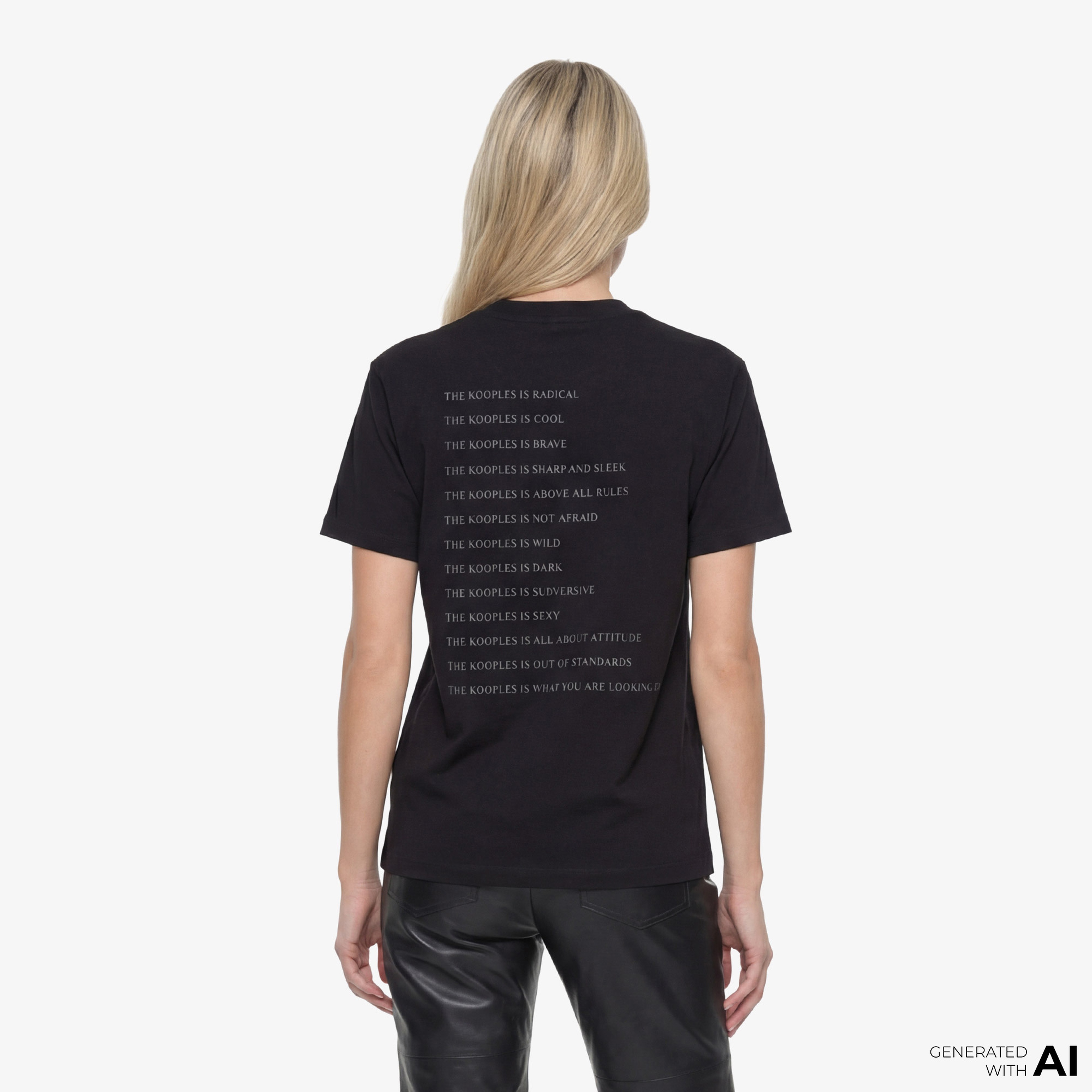 The Kooples What Is Kadın Siyah T-Shirt