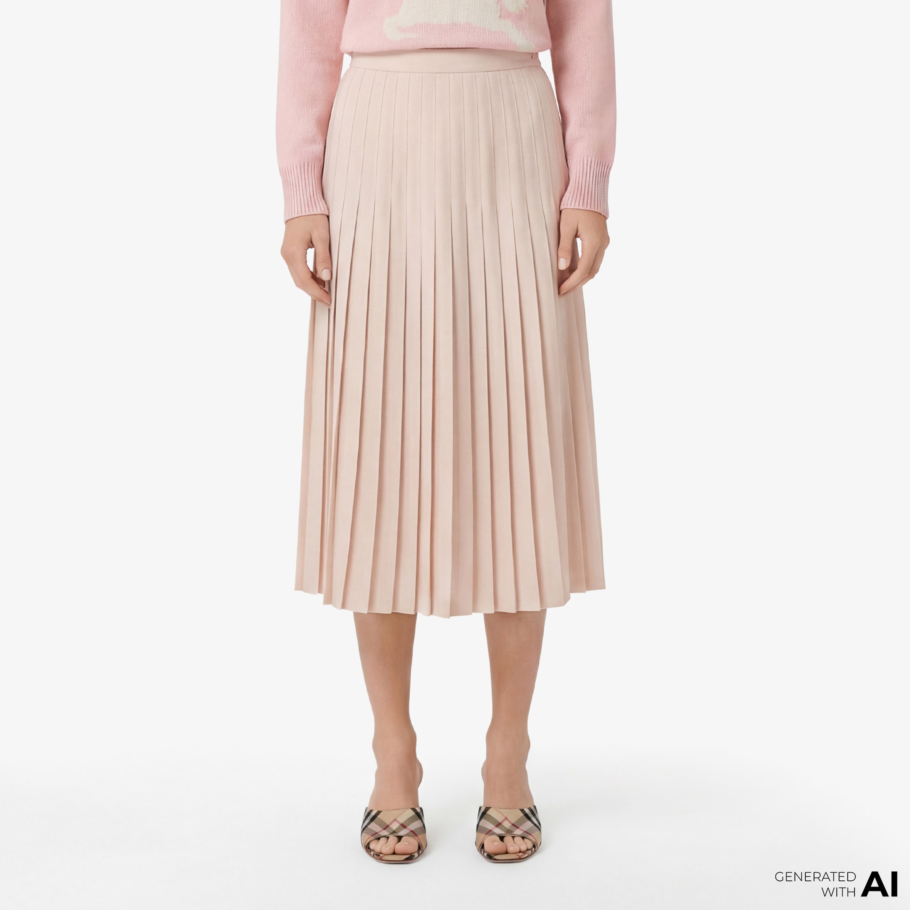 Burberry Kadın Kahverengi Etek