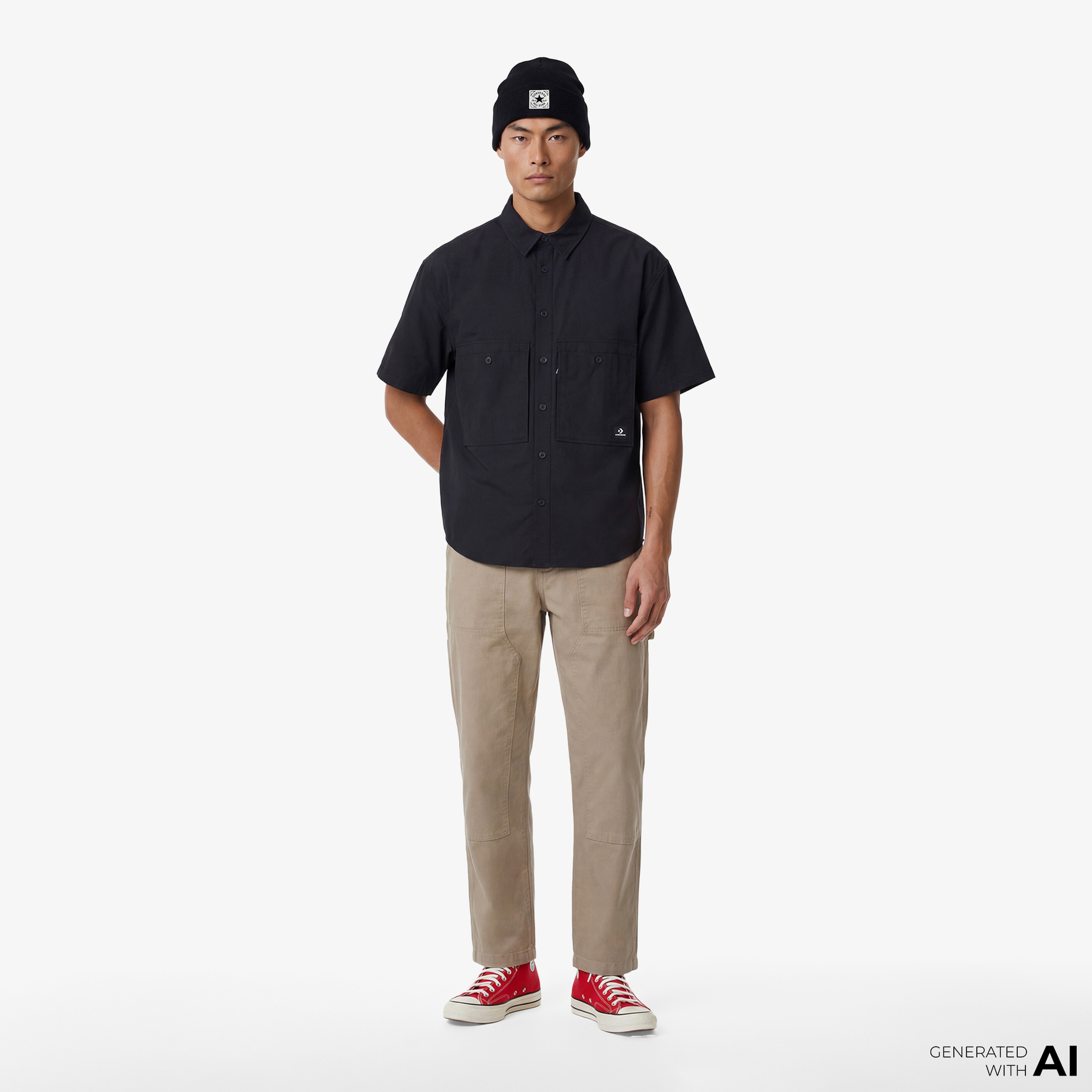 Converse Utility Erkek Siyah Gömlek