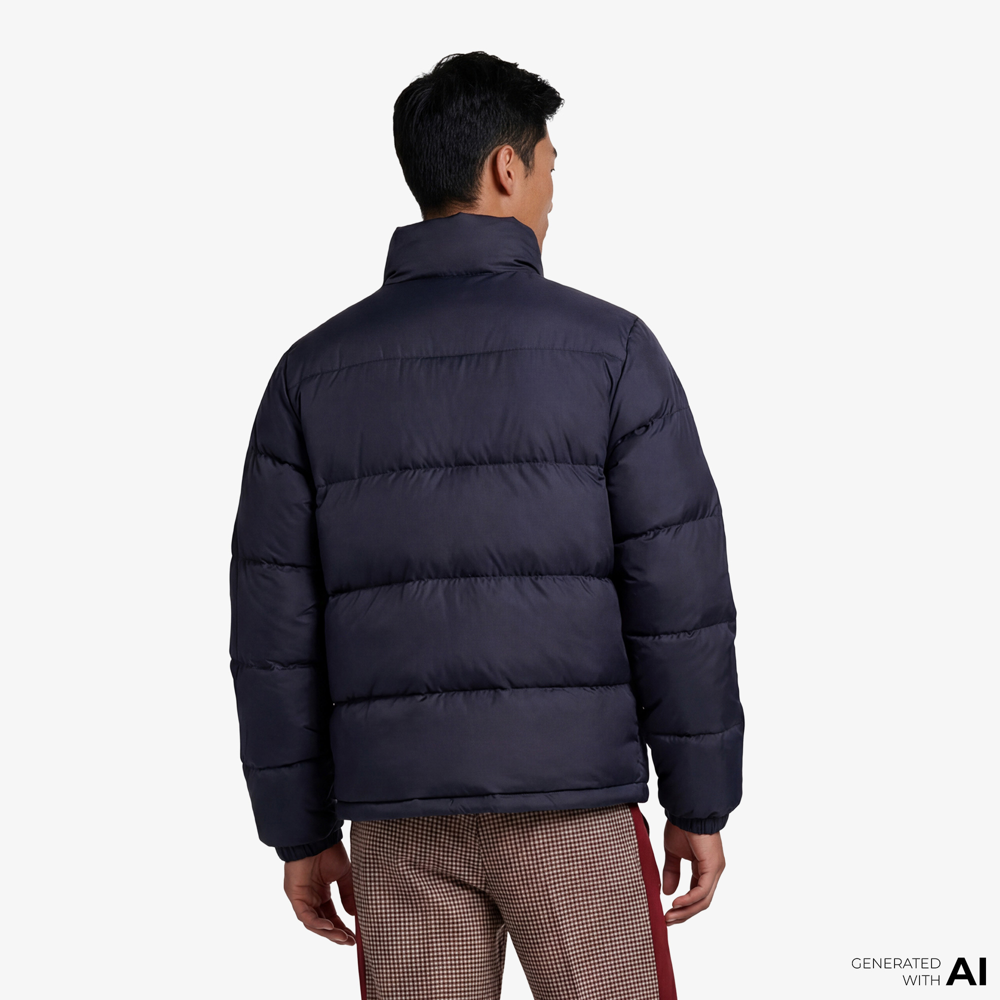 Converse Classic Erkek Dik Yaka Siyah Şişme Mont