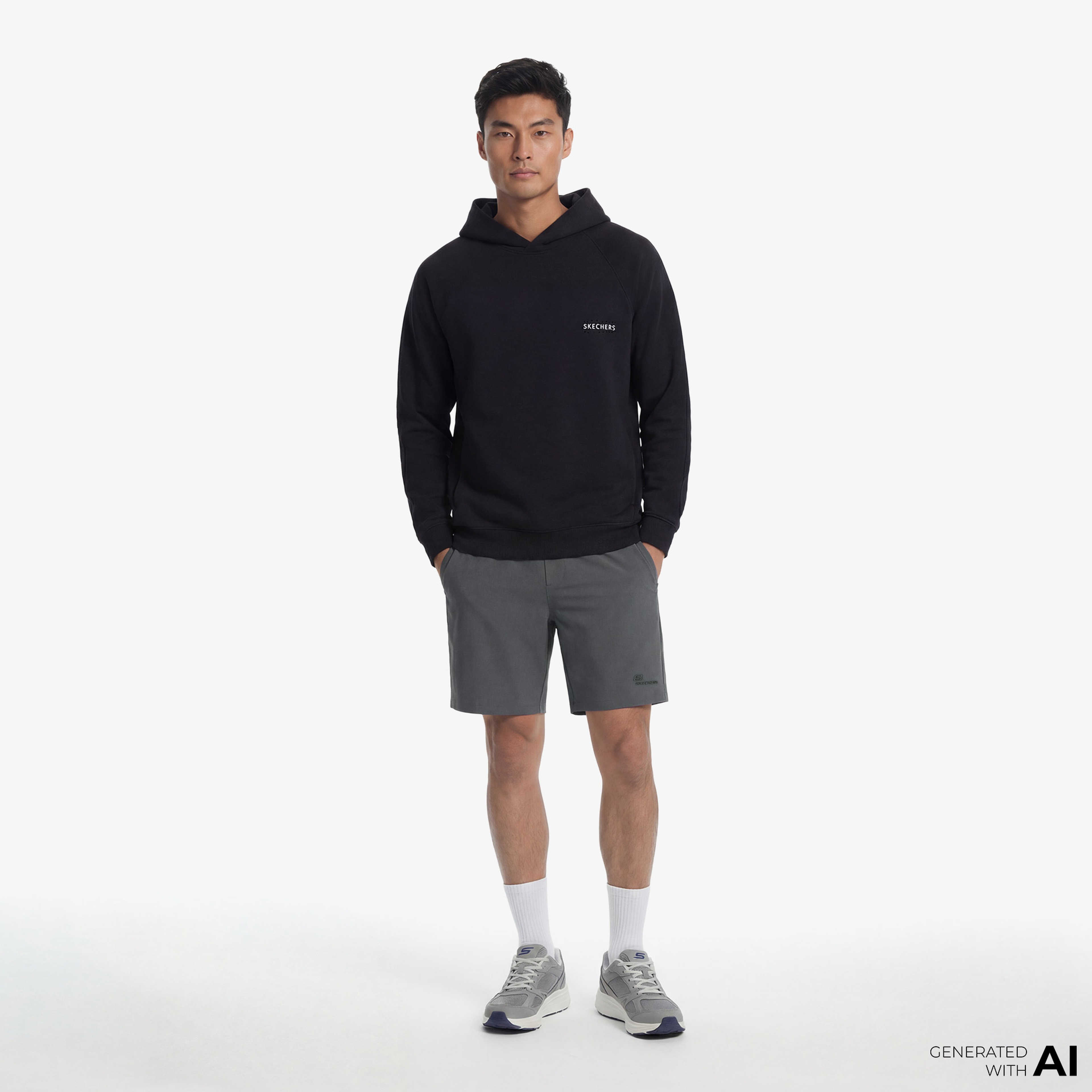 Skechers Erkek Gri Şort