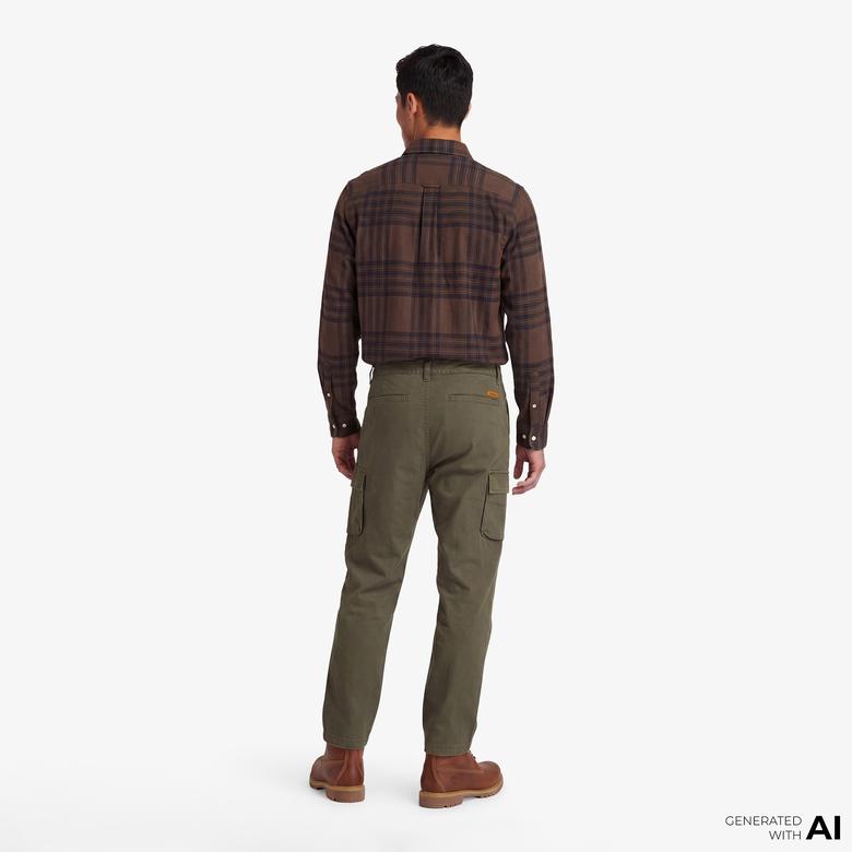 Timberland Brookline Twill Cargo Erkek Haki Pantolon