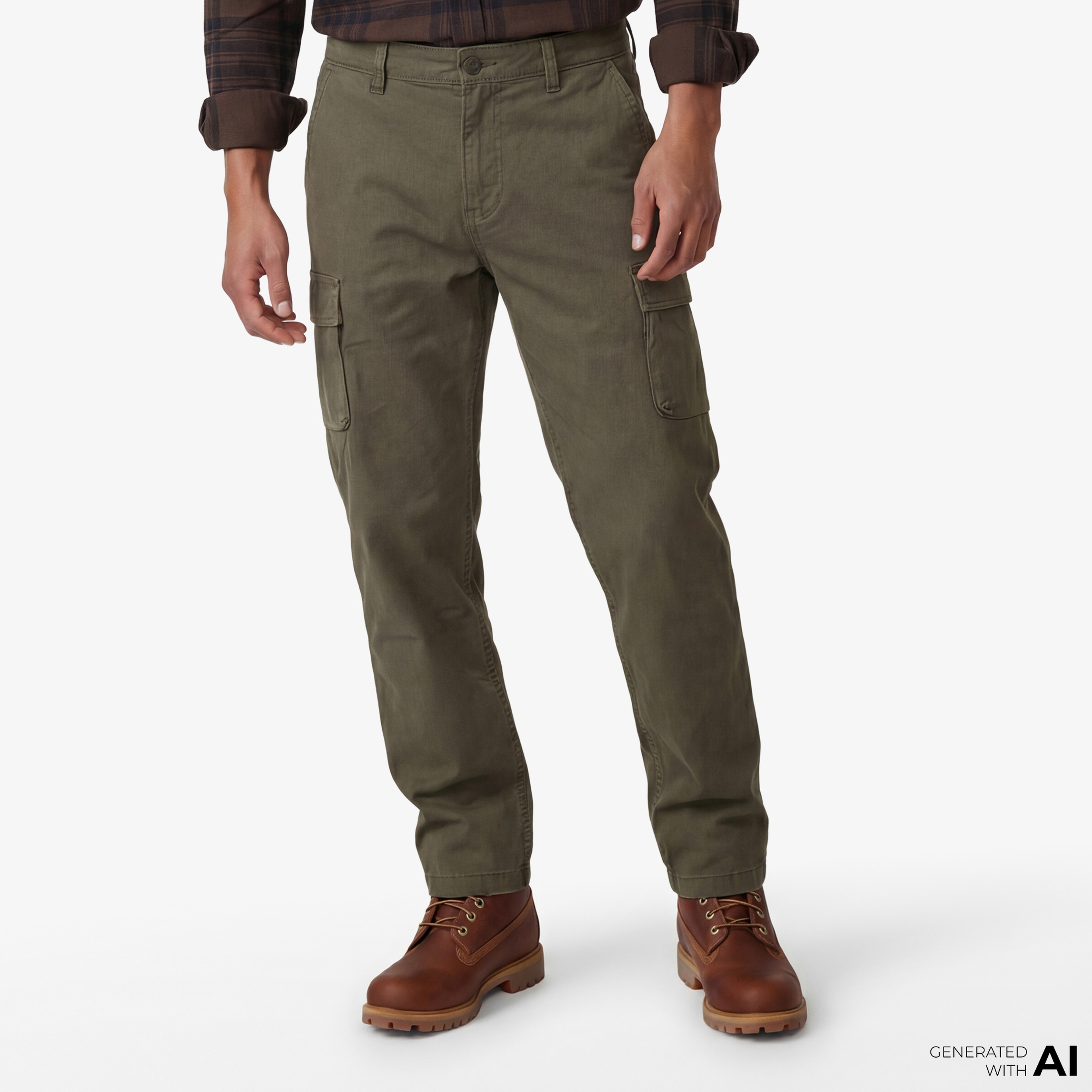 Timberland Brookline Twill Cargo Erkek Haki Pantolon