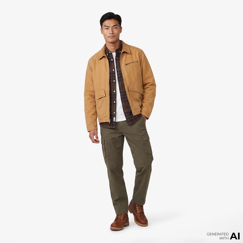 Timberland Brookline Twill Cargo Erkek Haki Pantolon