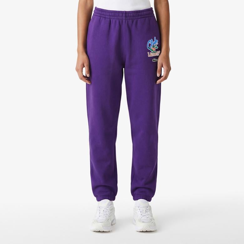 Unisex Baskılı Mor Eşofman Altı