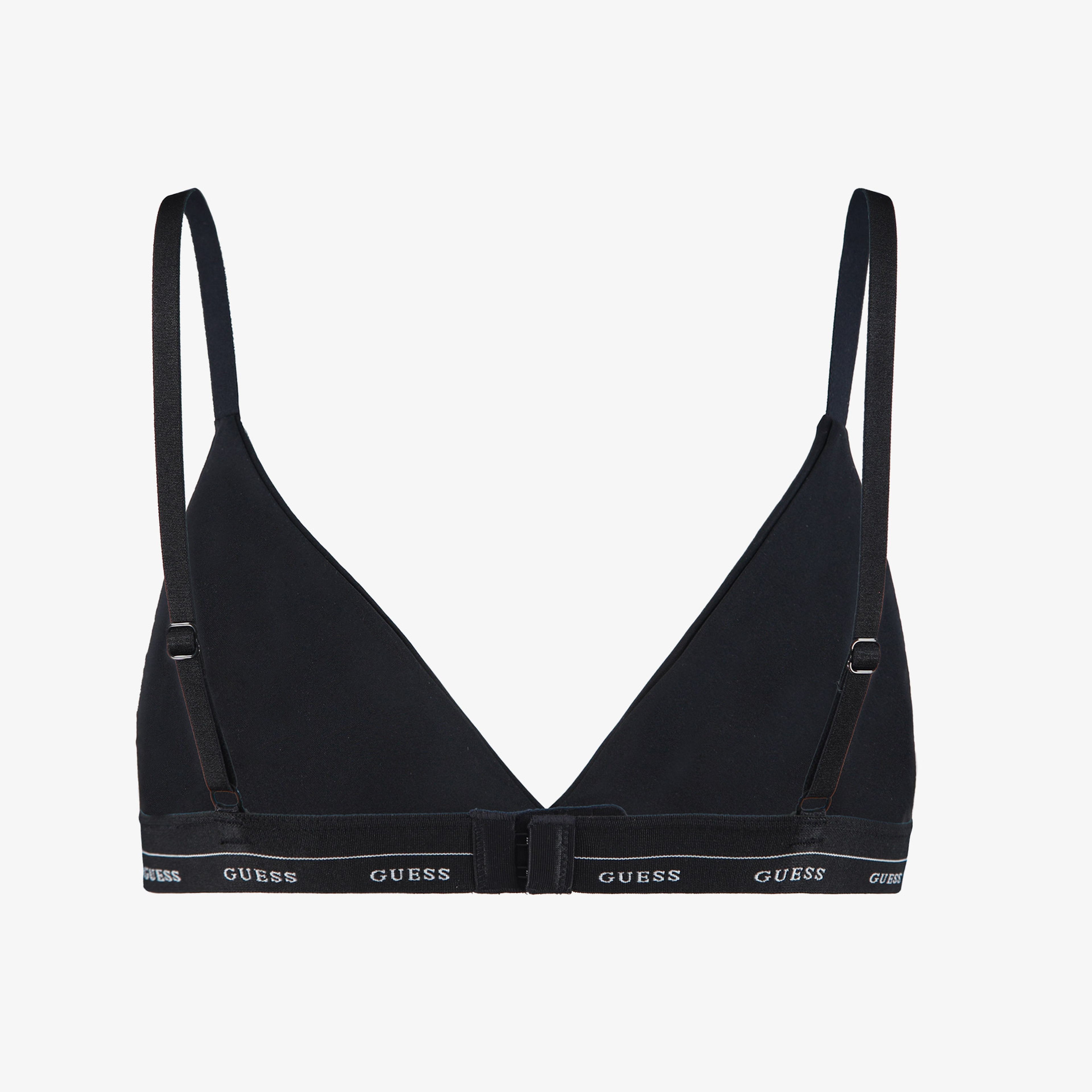 Guess Jane Soft Triangle Shiny Microfiber 130 Kadın Siyah Sütyen