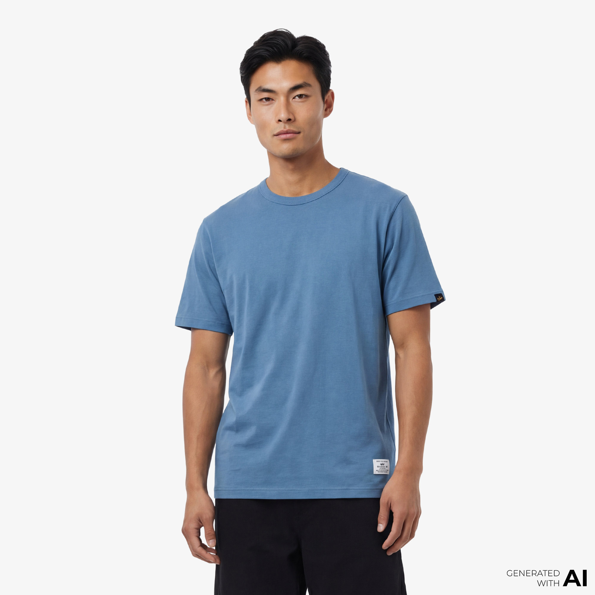 Alpha Industries New Patch Erkek Mavi T-Shirt