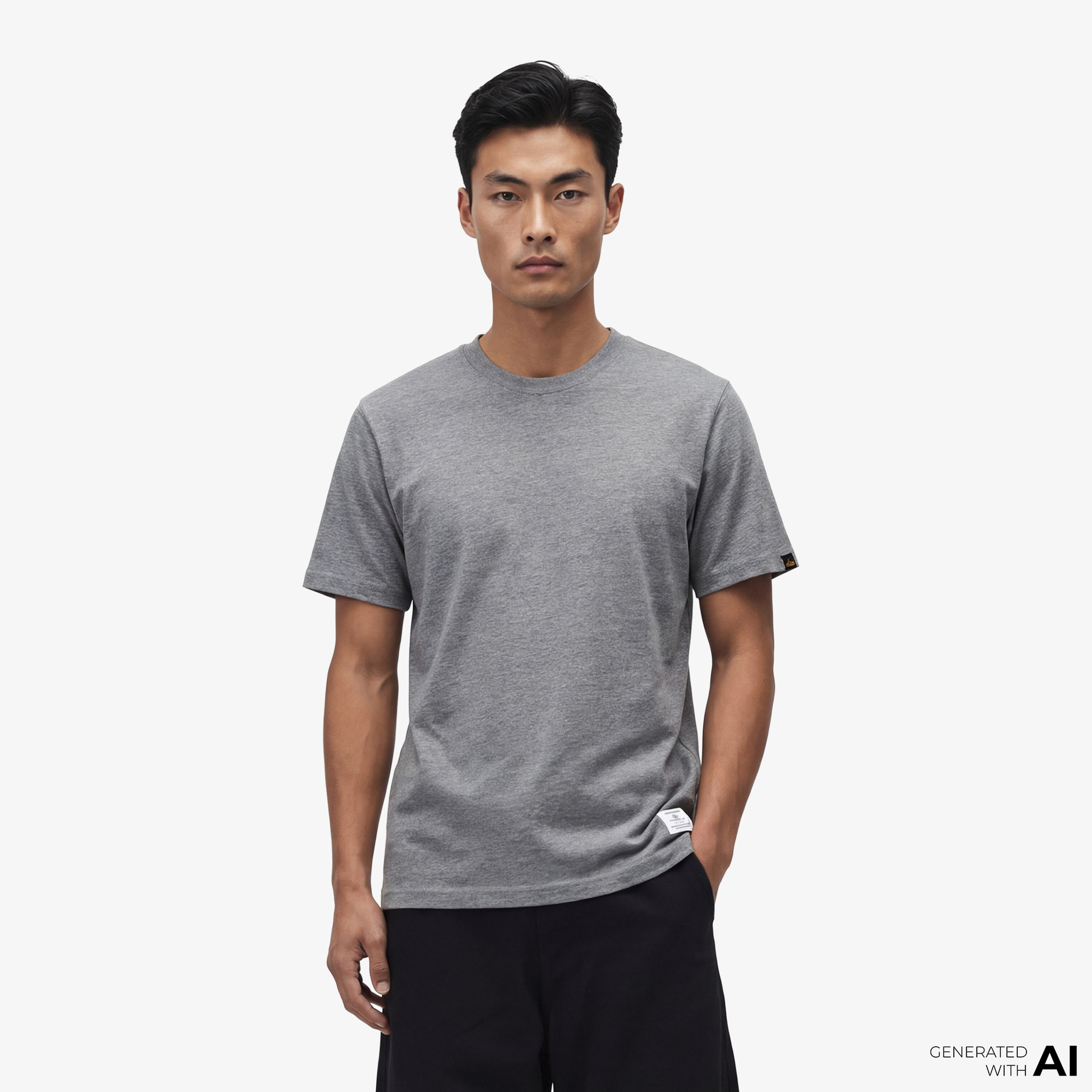 Alpha Industries Tiger Erkek Gri T-Shirt