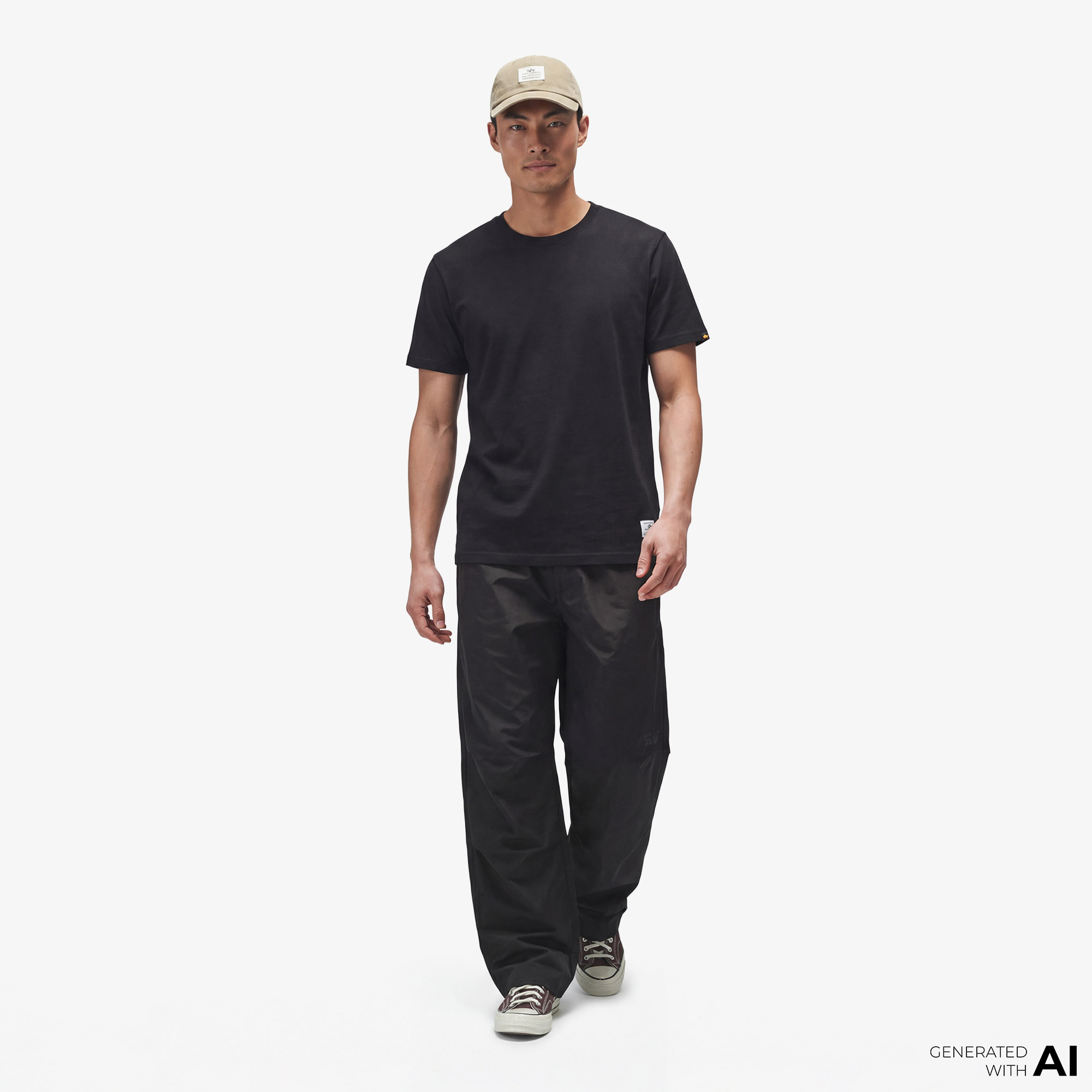Alpha Industries New Patch Erkek Siyah T-Shirt